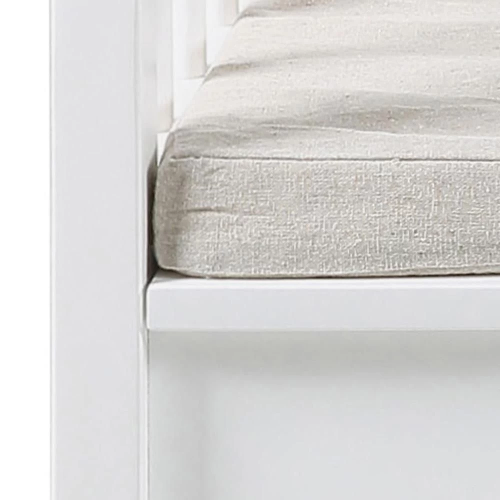 Bank Aster Met Opbergruimte - Beige/wit - Afbeelding 5