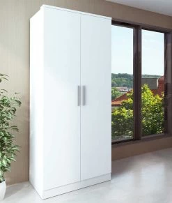 Kledingkast Ramos 80cm Met 2 Deuren - Wit