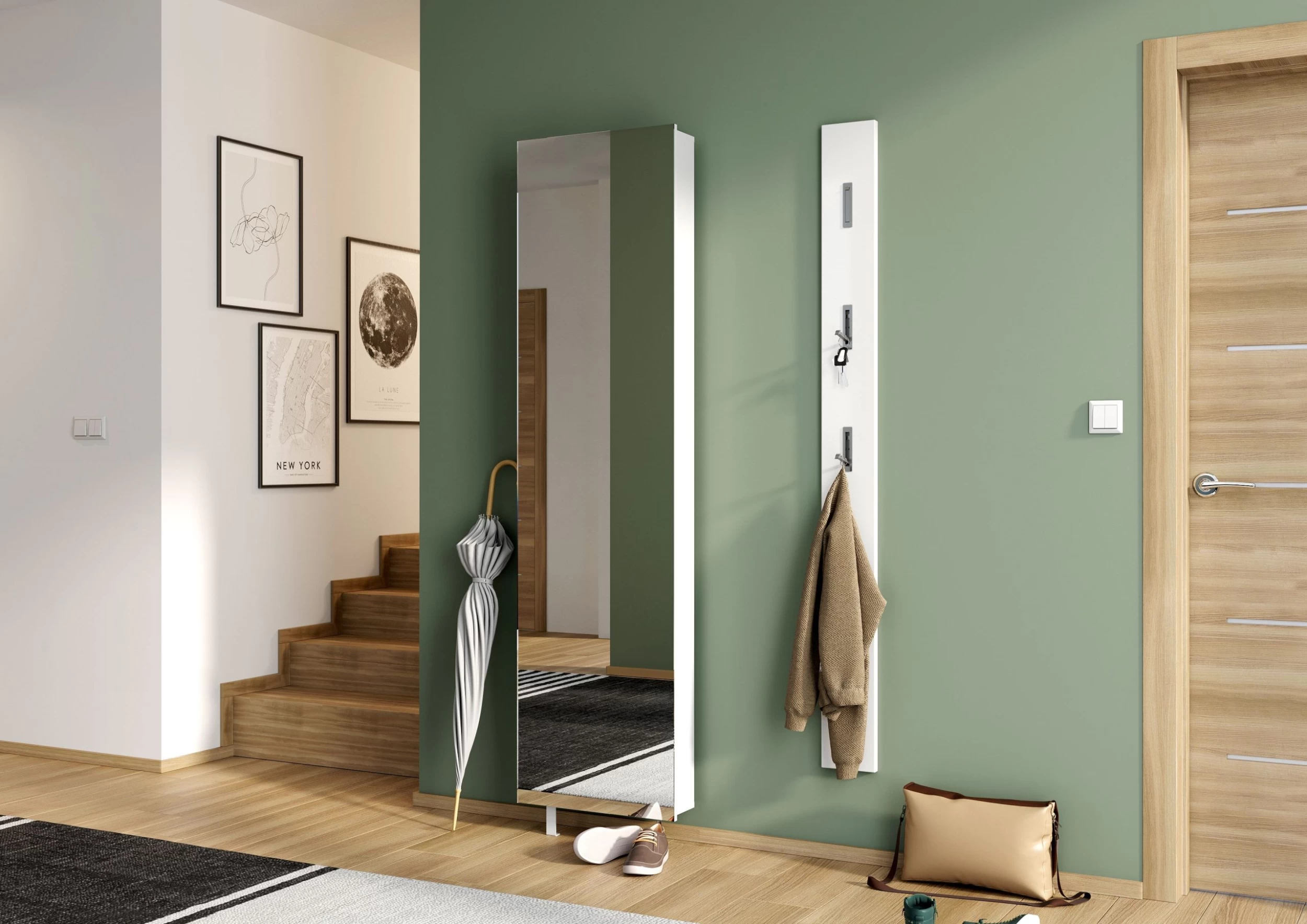 Schoenen- En Opbergkast Larsen - Wit - Afbeelding 7