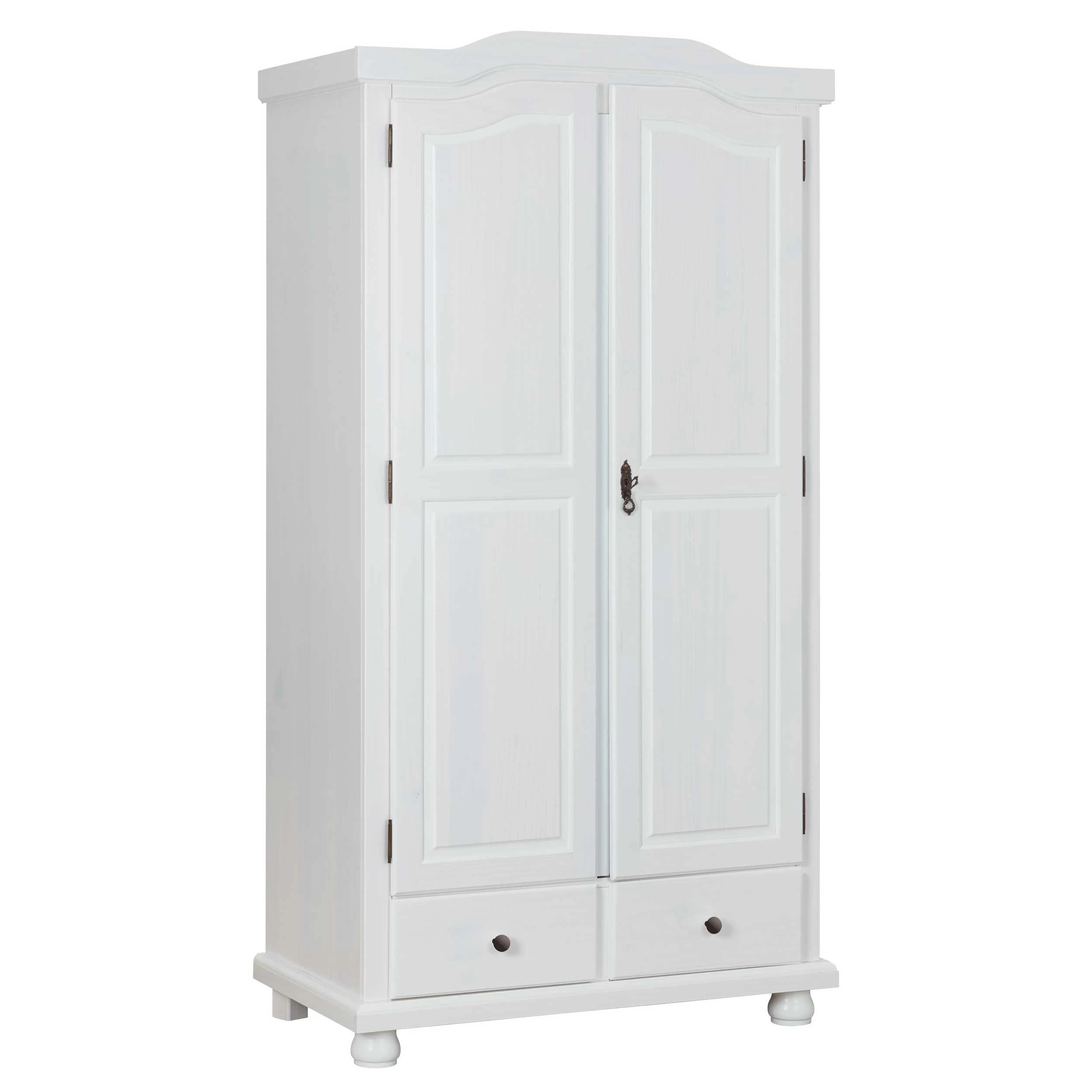 Kledingkast Ruth 104cm Met 2 Deuren - Wit - Afbeelding 9