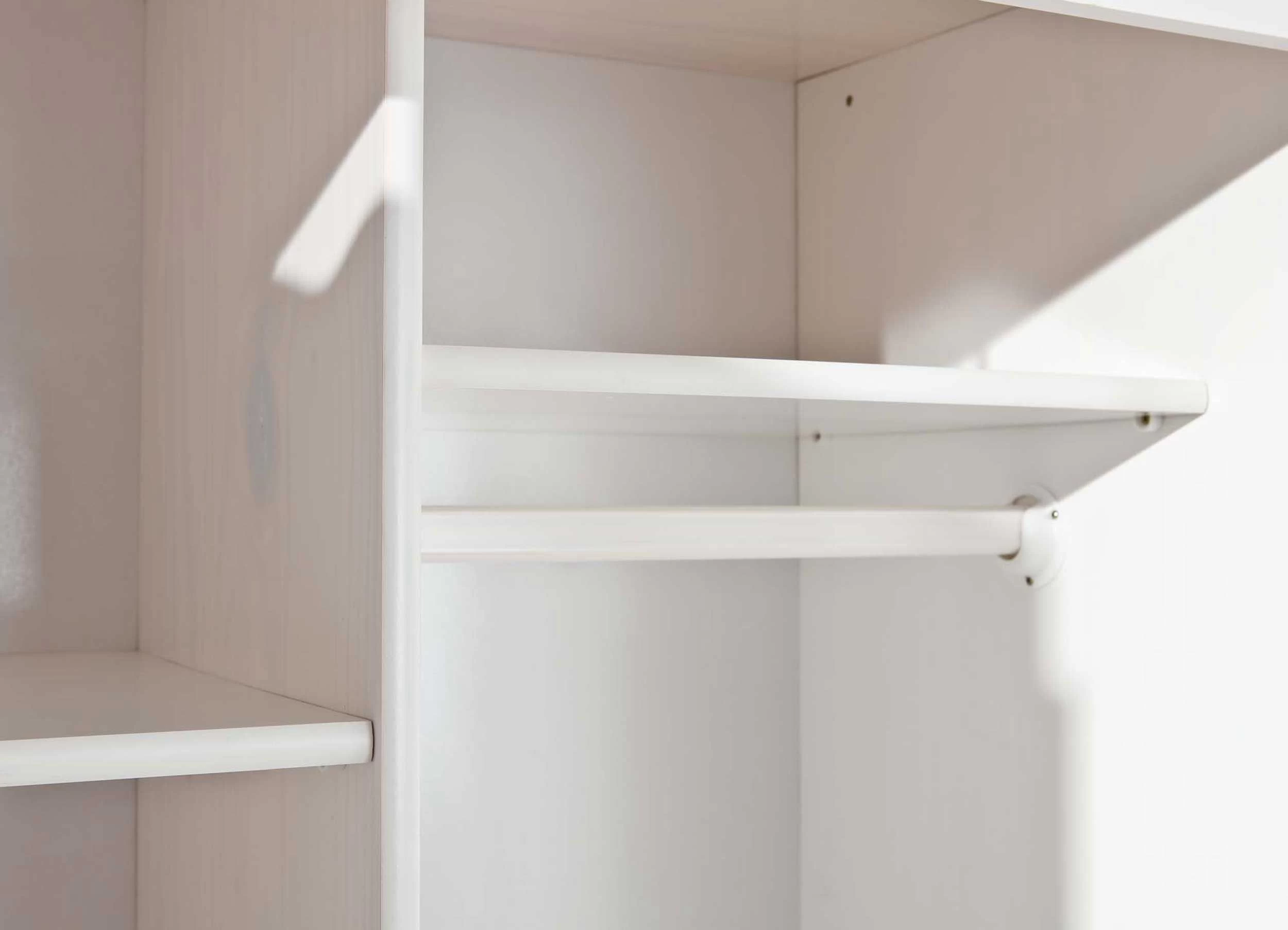 Kledingkast Ruth 104cm Met 2 Deuren - Wit - Afbeelding 5