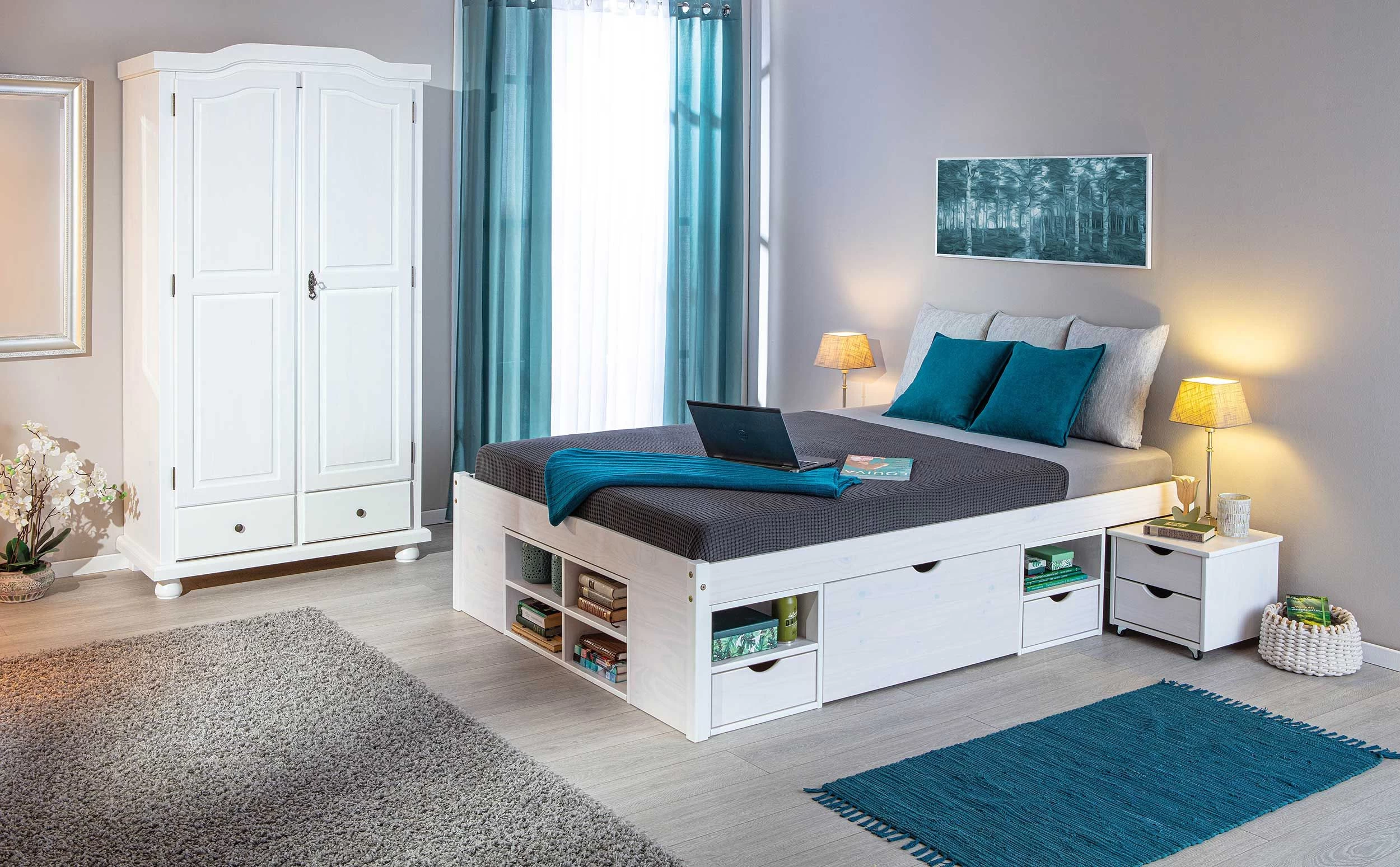 Kledingkast Ruth 104cm Met 2 Deuren - Wit - Afbeelding 6