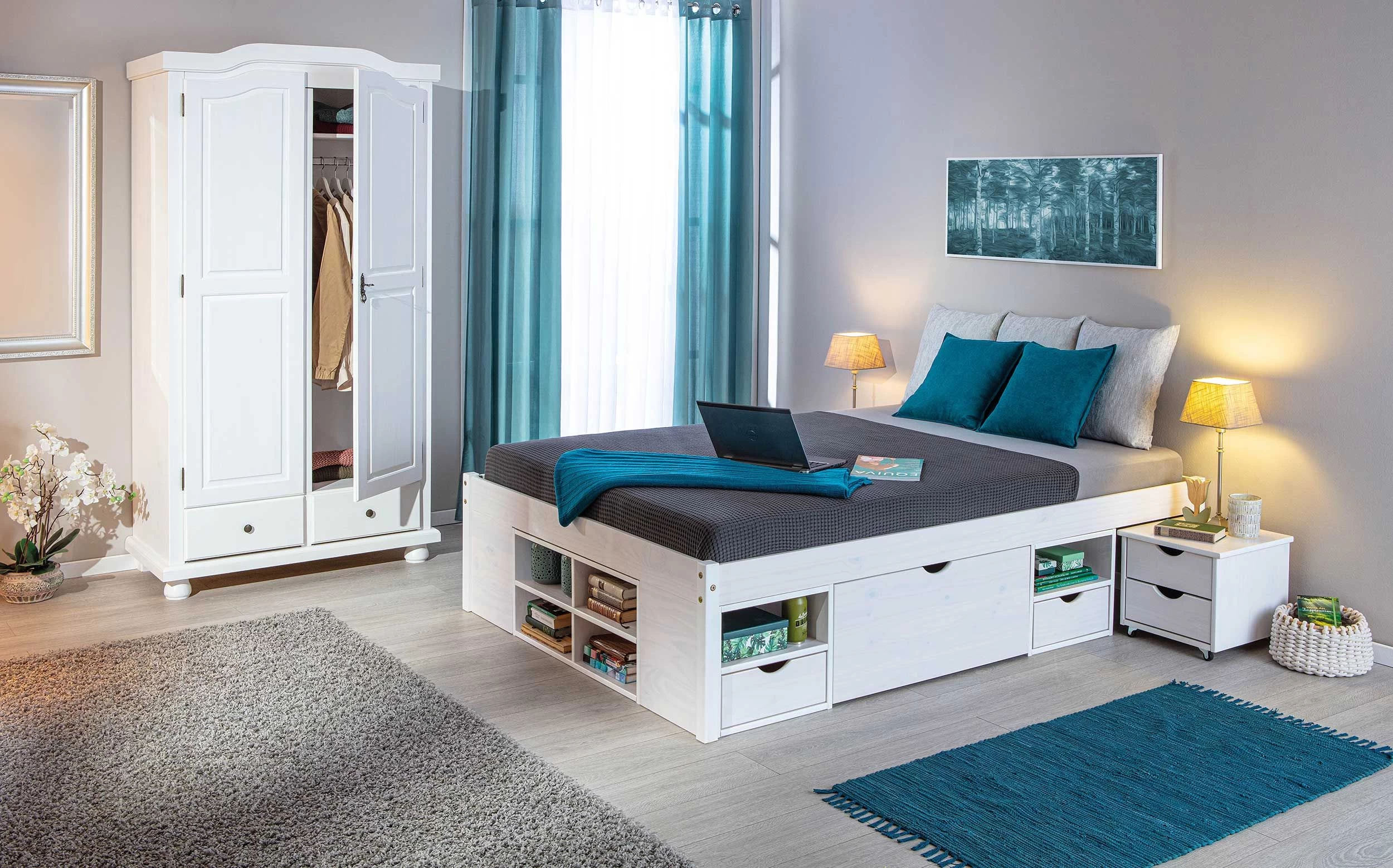 Kledingkast Ruth 104cm Met 2 Deuren - Wit - Afbeelding 4