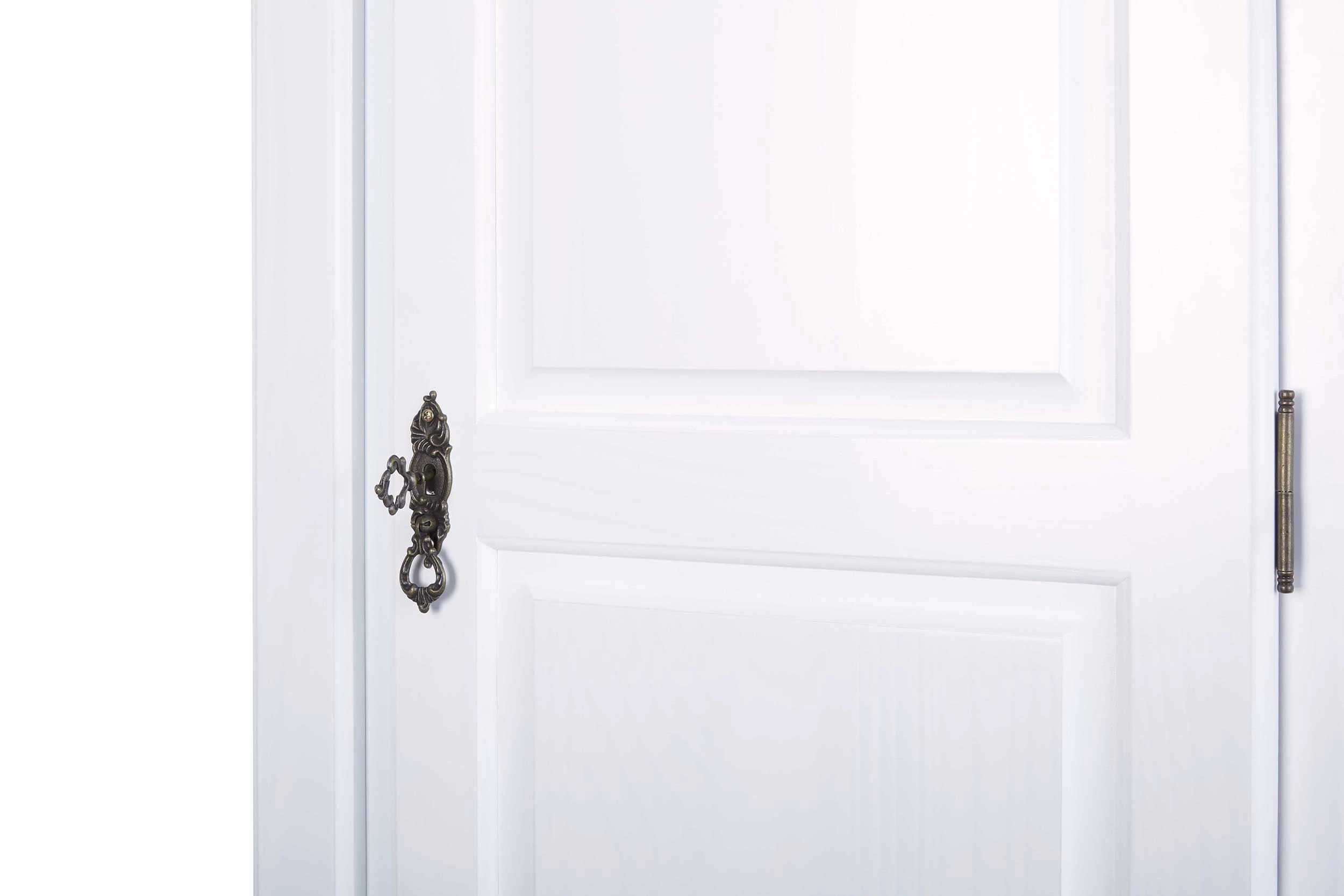 Kledingkast Karel 150cm Met 3 Deuren & Spiegel - Wit - Afbeelding 4