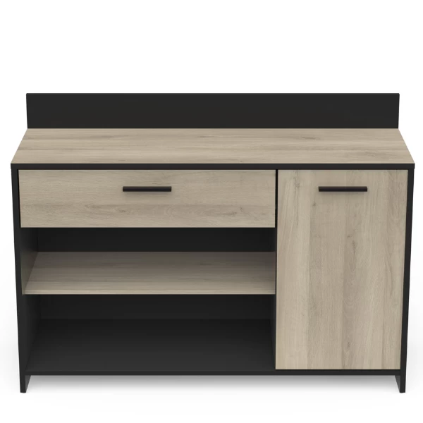 Microgolfkast Romanie-Kronberg Eik/matzwart