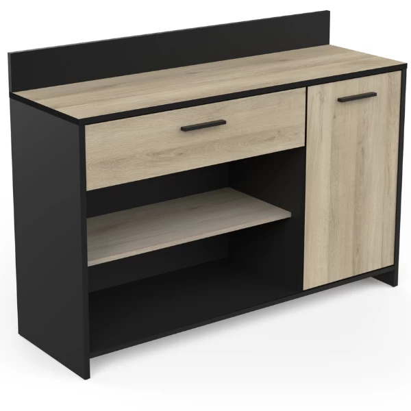 Microgolfkast Romanie-Kronberg Eik/matzwart - Afbeelding 4