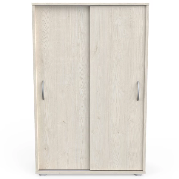 Opbergkast Nexine 2 Schuifdeuren En 2 Legplanken-Topanga Eik - Afbeelding 3