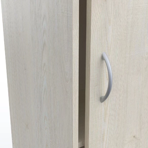 Opbergkast Nexine 2 Schuifdeuren En 2 Legplanken-Topanga Eik - Afbeelding 2