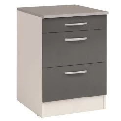 Onderkast Eko 60x60 Met 3 Lades - Grijs