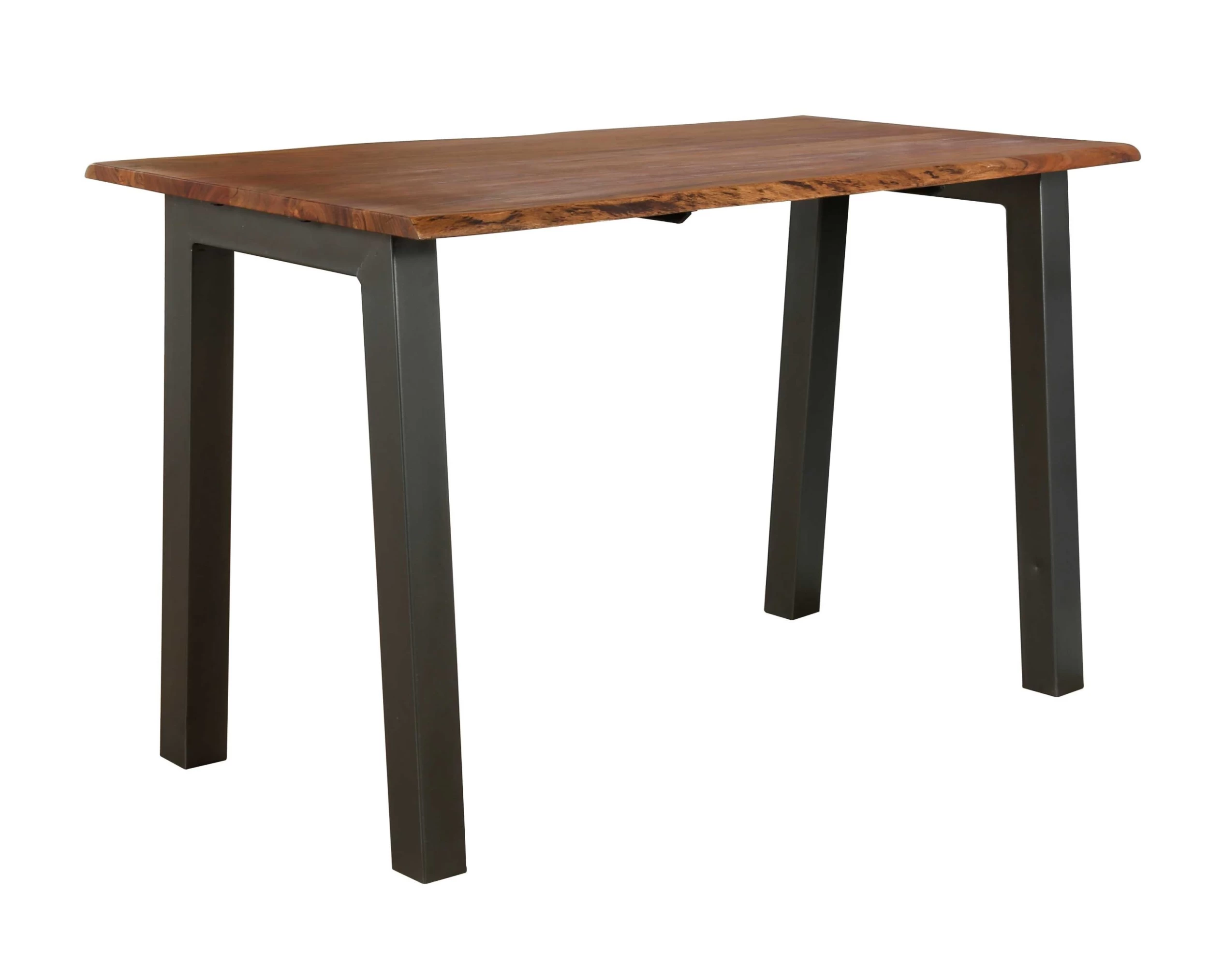 Bartafel Edge 147x80 Met Acaciahout - Bruin/grijs - Afbeelding 2