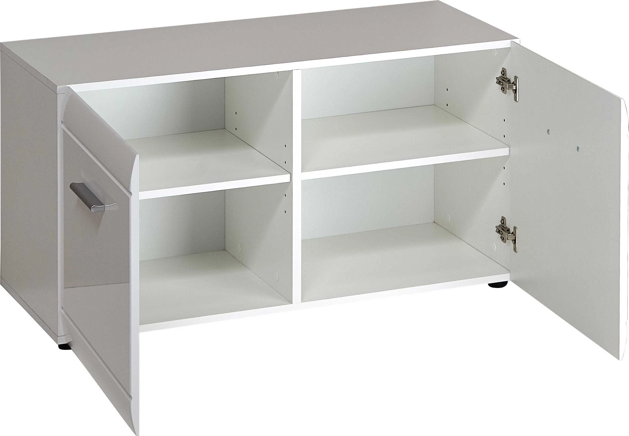 Schoenenkast Allan 96cm Met 2 Deuren - Wit - Afbeelding 9