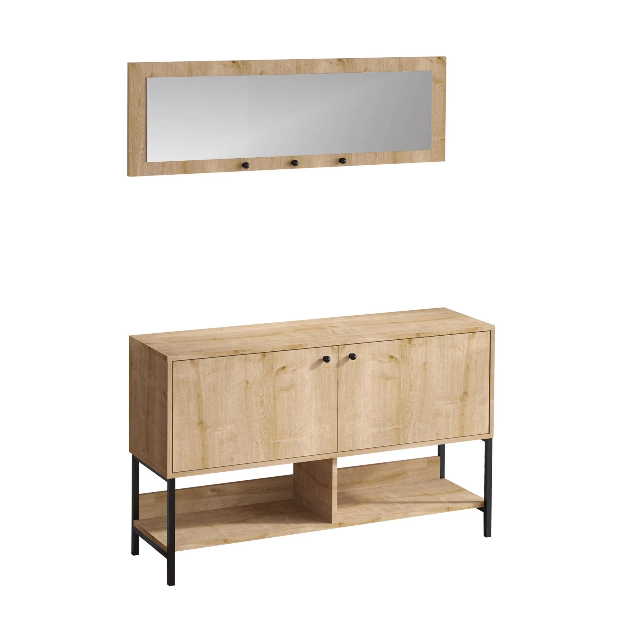 Schoenenkast Smaragd | 100% Melamine Gecoat | Saffier Eik - Afbeelding 3