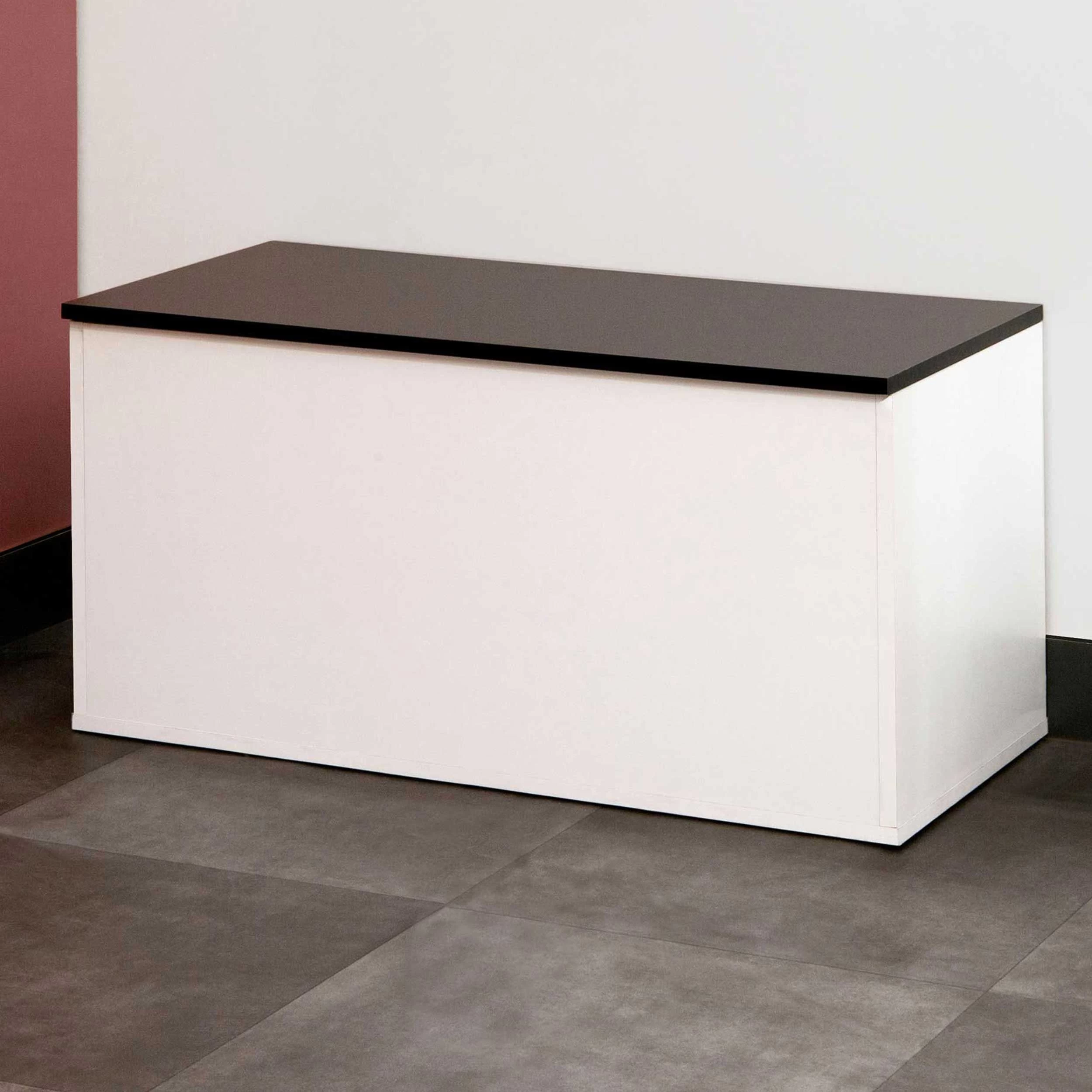 Bank Knox Met Opbergruimte - Wit/zwart