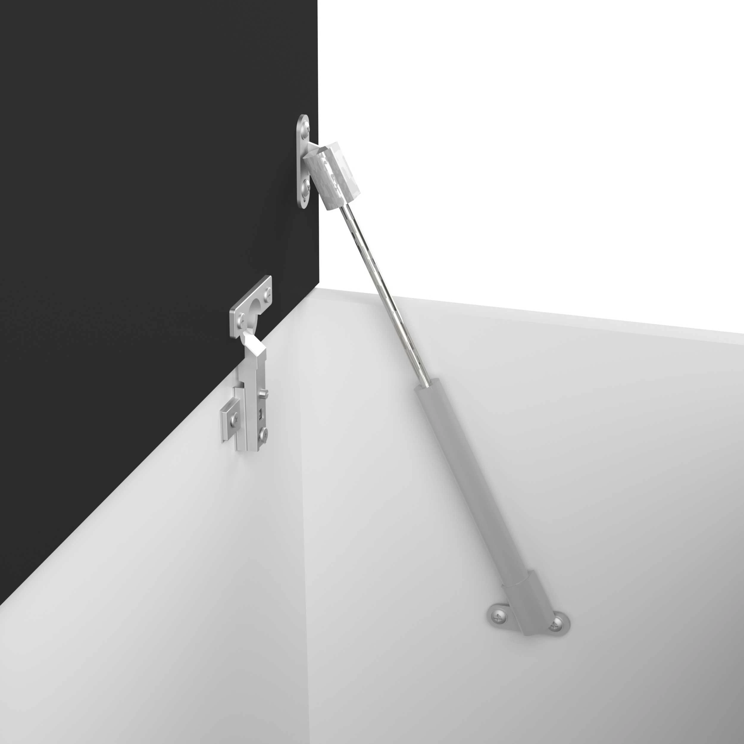 Bank Knox Met Opbergruimte - Wit/zwart - Afbeelding 6