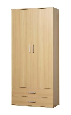 Kast Ronny 2 Deuren & 2 Laden - Beuk