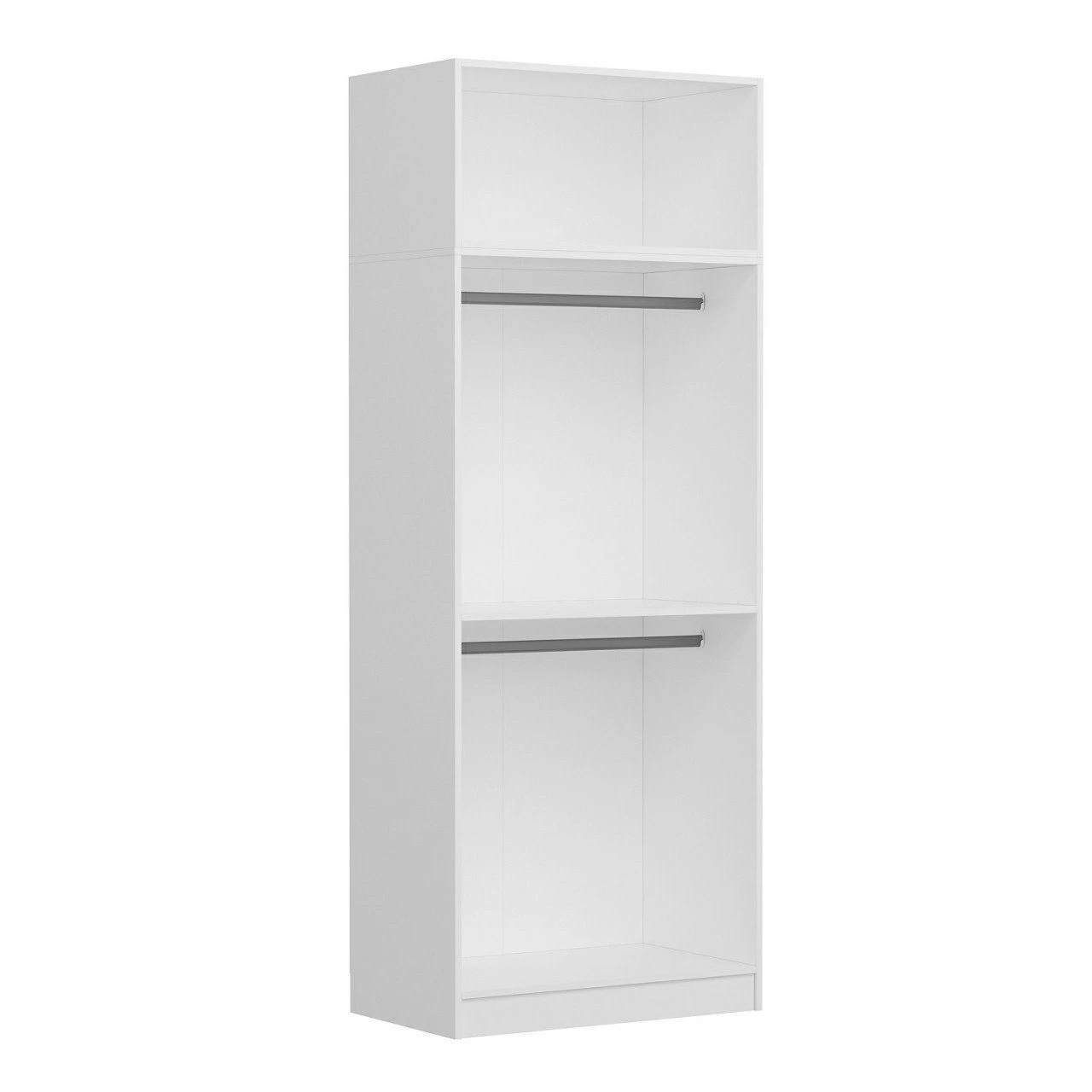 Witte Melamine Kledingkast 90x235x52cm - Woody Fashion - Afbeelding 5