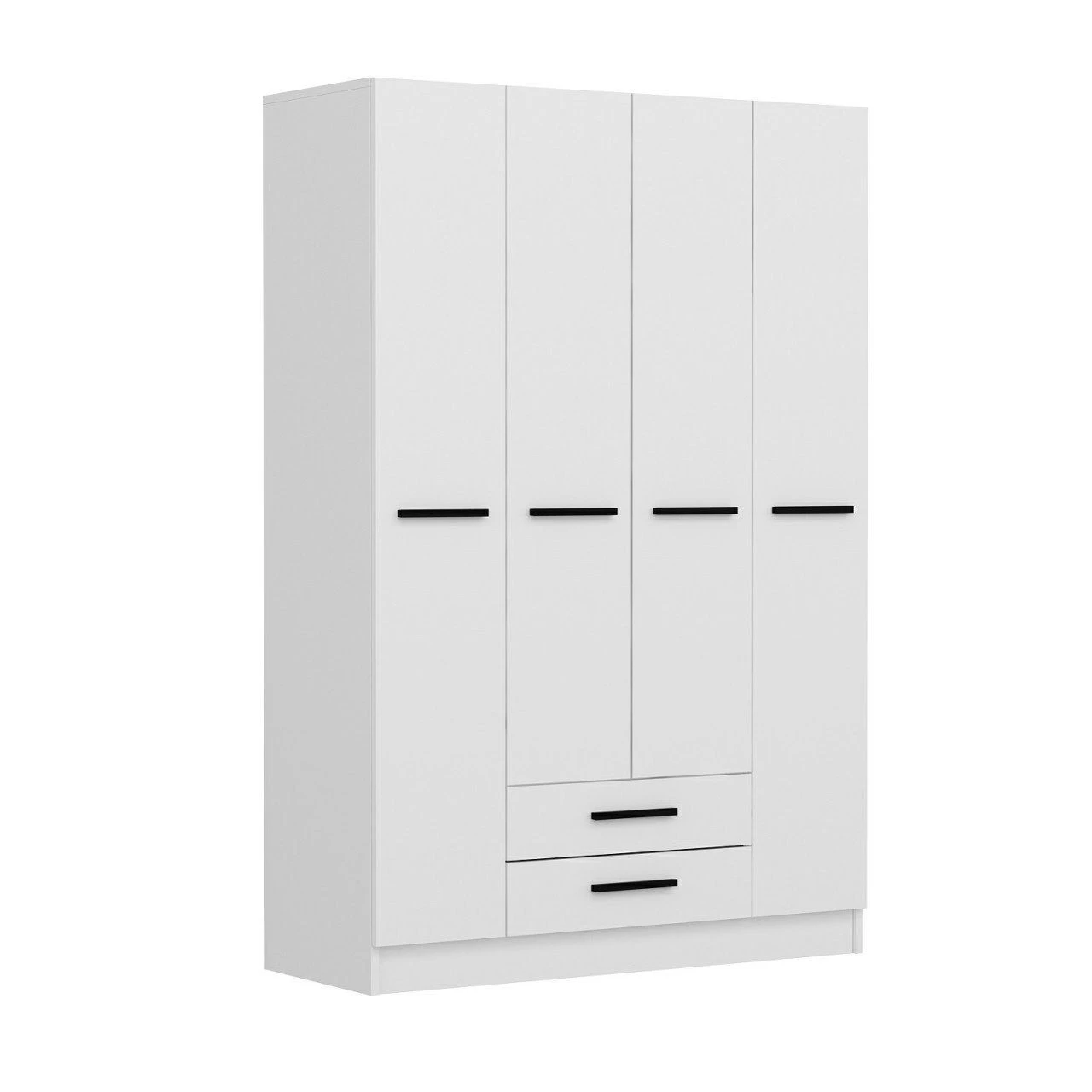 Woody Fashion Kledingkast Wit - 180x180x52cm - Afbeelding 6