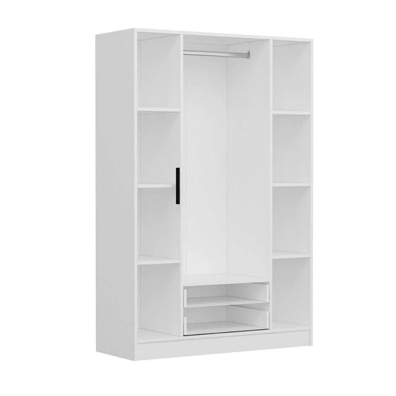 Woody Fashion Kledingkast Wit - 180x180x52cm - Afbeelding 3