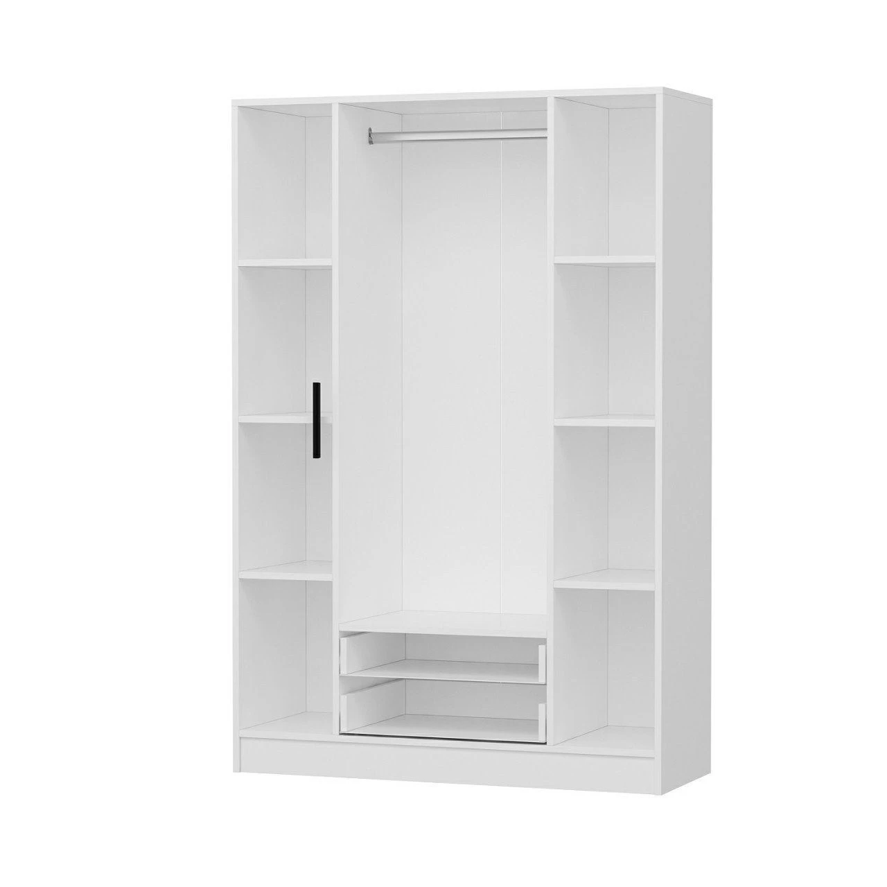 Woody Fashion Kledingkast Wit - 180x180x52cm - Afbeelding 4