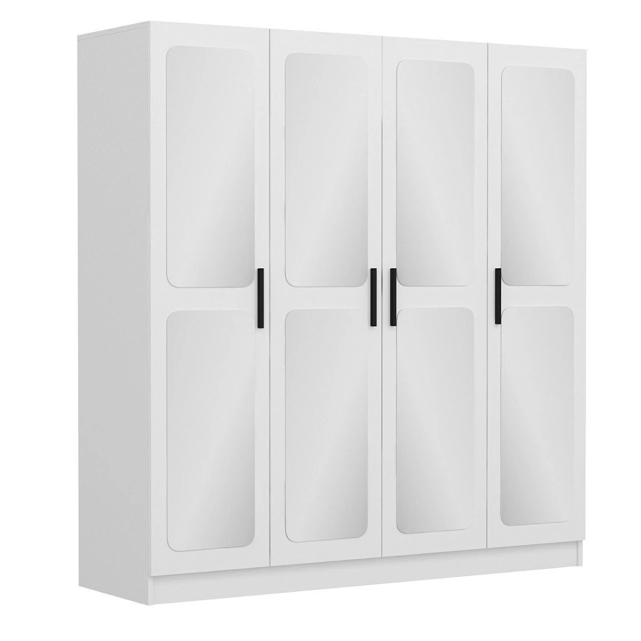 Woody Kledingkast - Wit Melamine, 180x190x52 Cm - Afbeelding 5