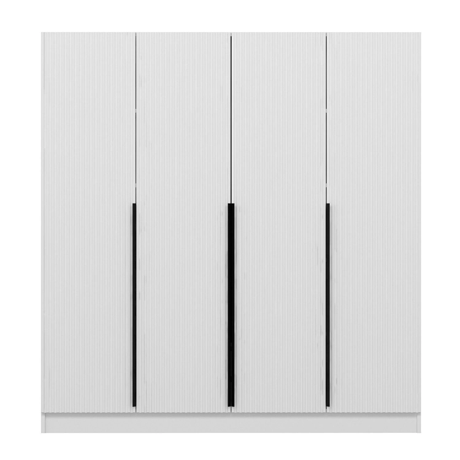 Stijlvolle Houten Kledingkast - 100% Melamine | Wit - Afbeelding 3