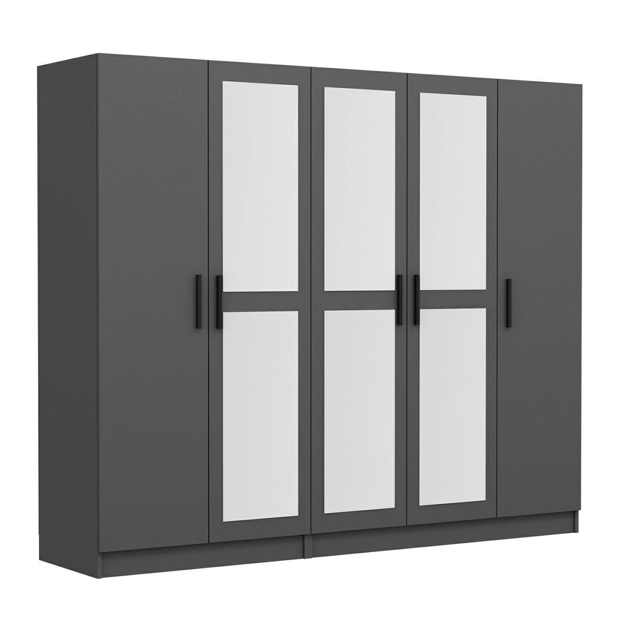 Woody Fashion Melamine Kledingkast - Antraciet - Afbeelding 4