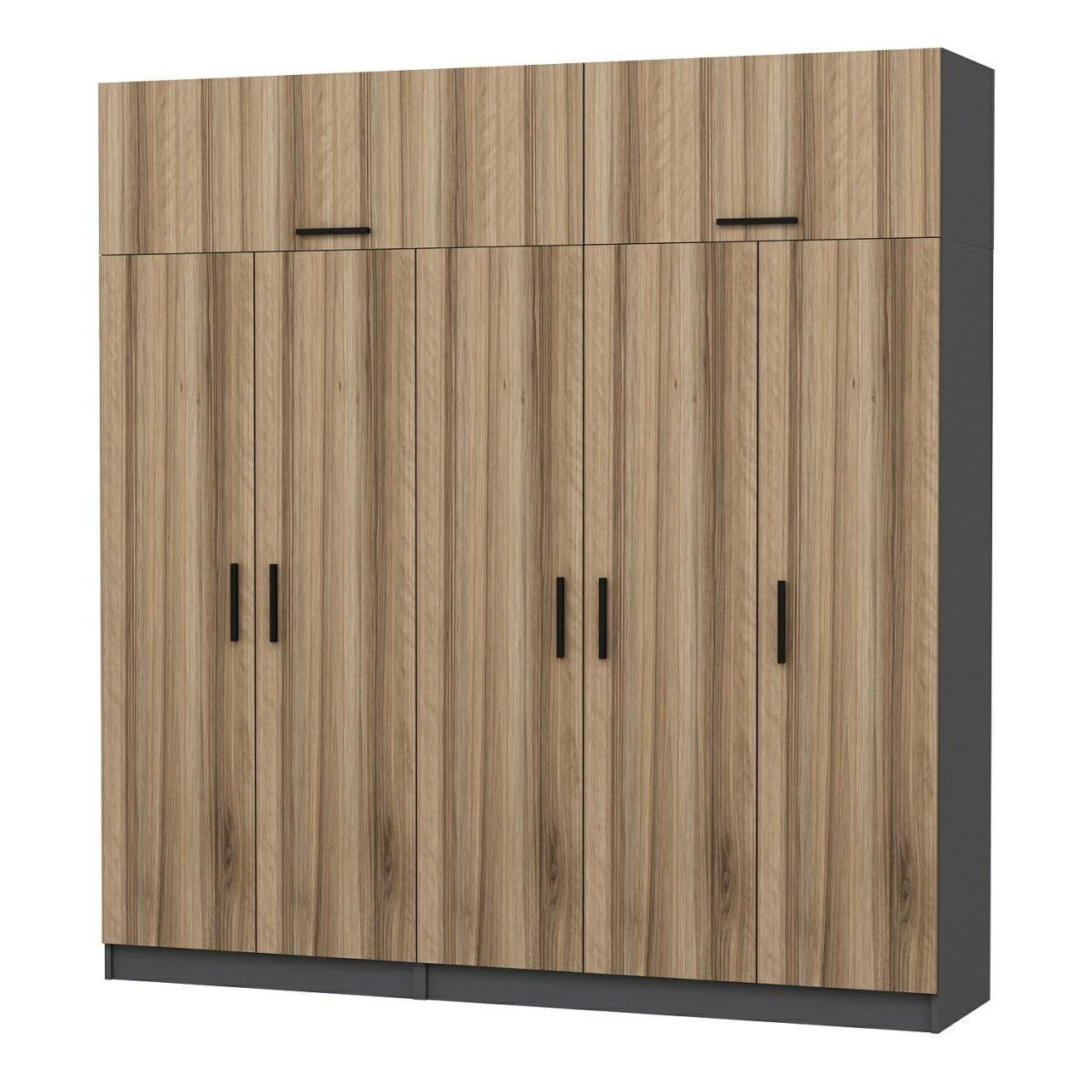 Woody Fashion 100% Gemelamineerde Garderobekast, 18mm, 225x255x52cm, Dore - Afbeelding 3