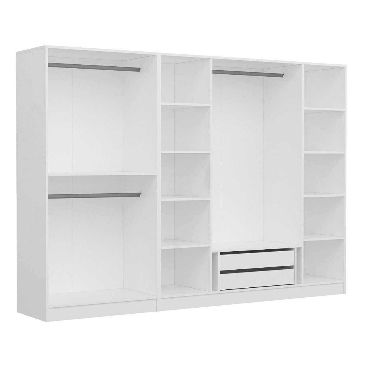 Woody Fashion - Wit Gemelamineerde Garderobekast - Afbeelding 5