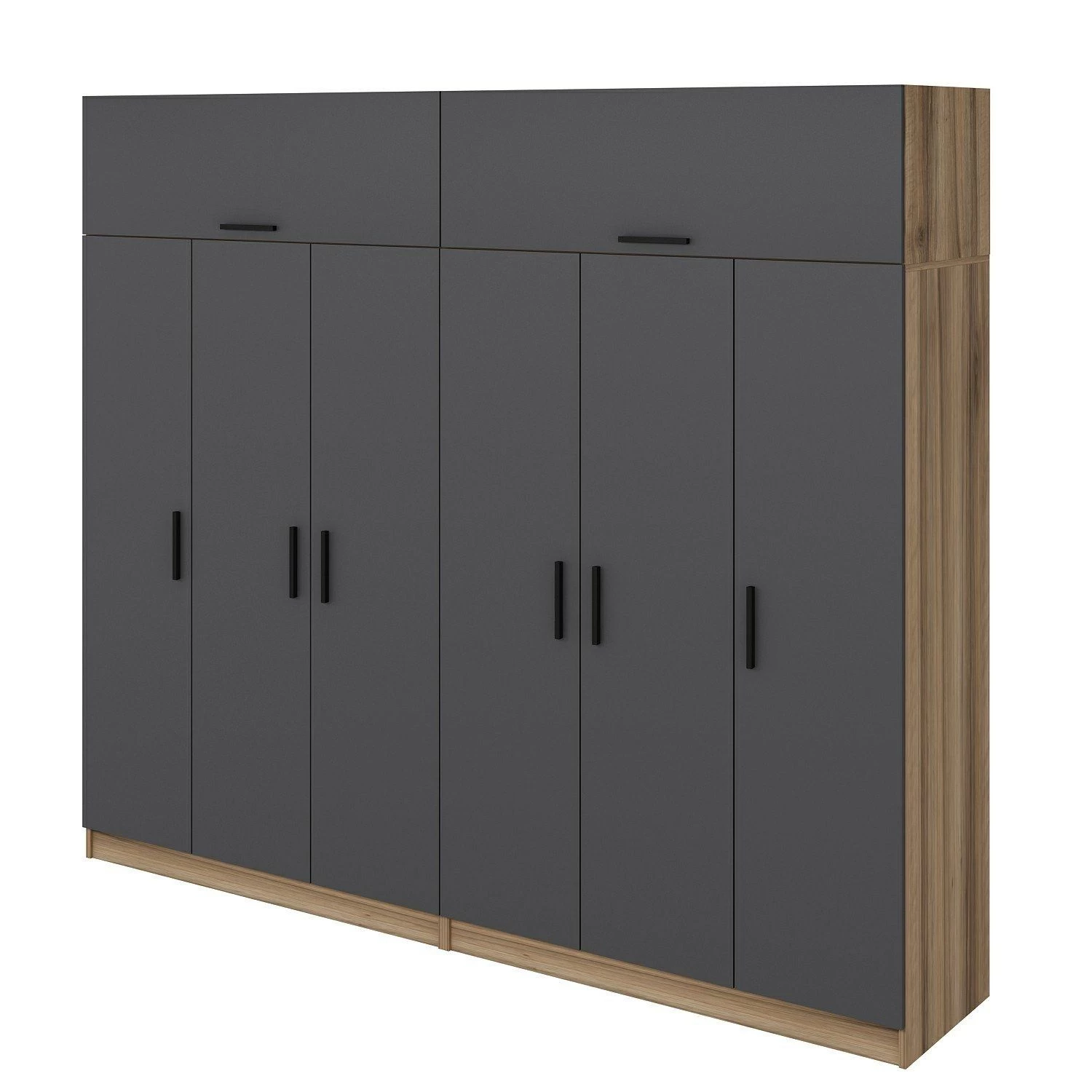 Woody Fashion Antraciet Kledingkast | Ruim En Stijlvol - Afbeelding 2