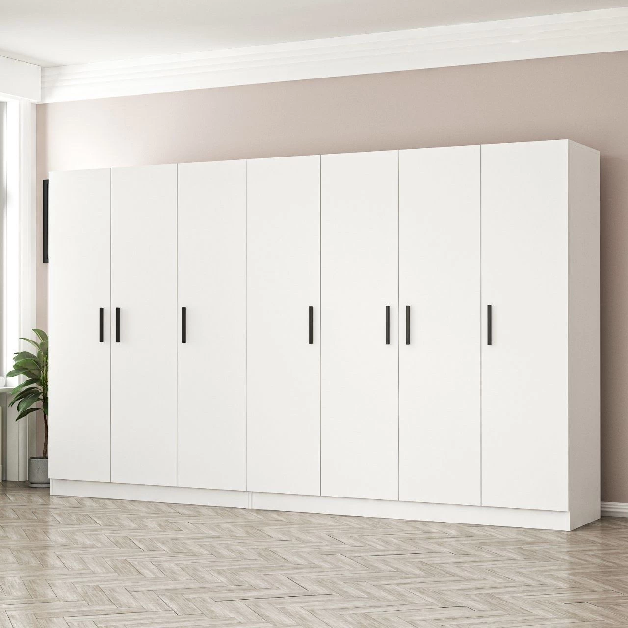 Woody Fashion - 100% Gemelamineerde Garderobekast - Wit - Afbeelding 8