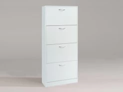 Schoenenkast Carini 4 Laden - Wit