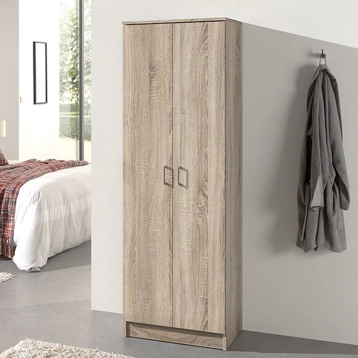 Opbergkast Ray 60cm Met 2 Deuren En 4 Legplanken - Sonoma Eik