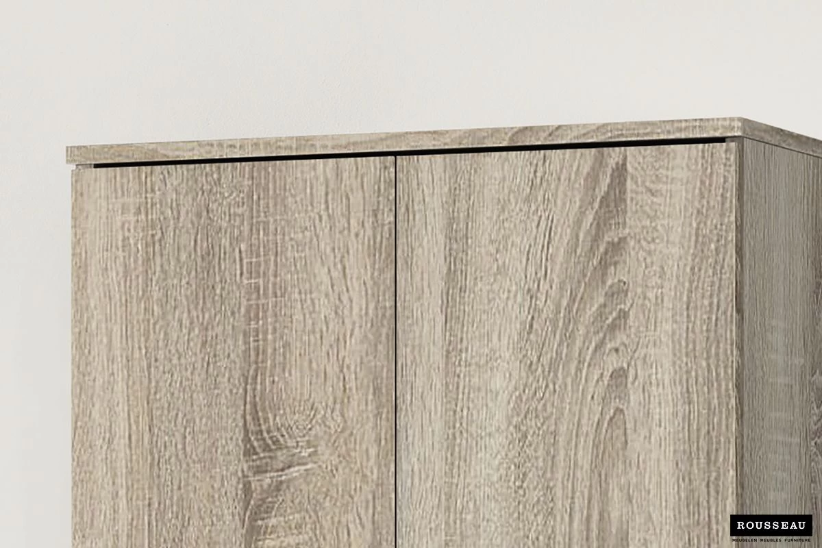 Opbergkast Ray 60cm Met 2 Deuren En 4 Legplanken - Sonoma Eik - Afbeelding 5