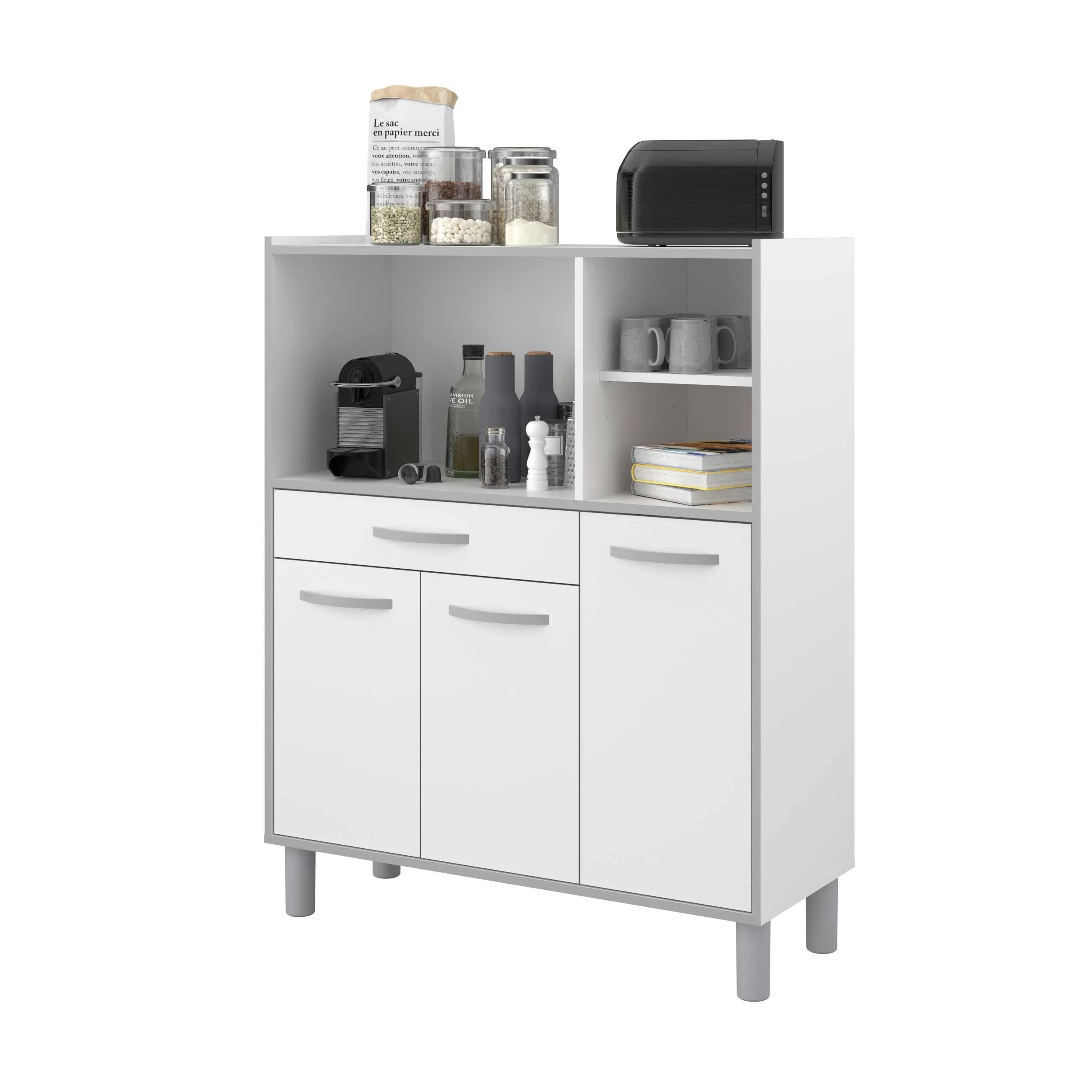 Keukenkast Easy 101cm, 3 Deuren & 1 Lade - Wit - Afbeelding 7