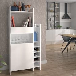 Keukenkast Kani 1 Deur & 1 Lade - Wit