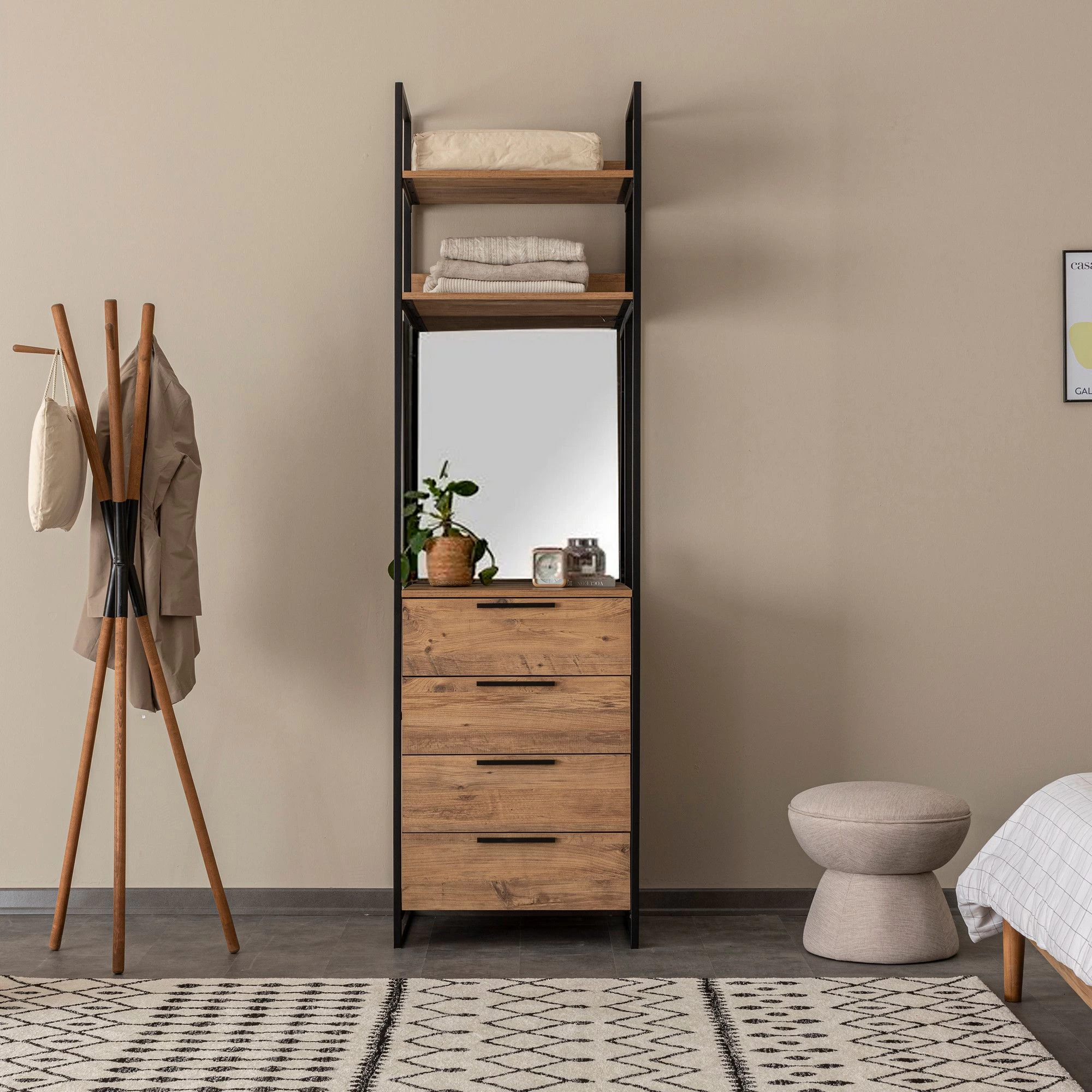 Garderobekast Sapphire | 100% Melamine | 18 Mm Dik | Atlantic Pine