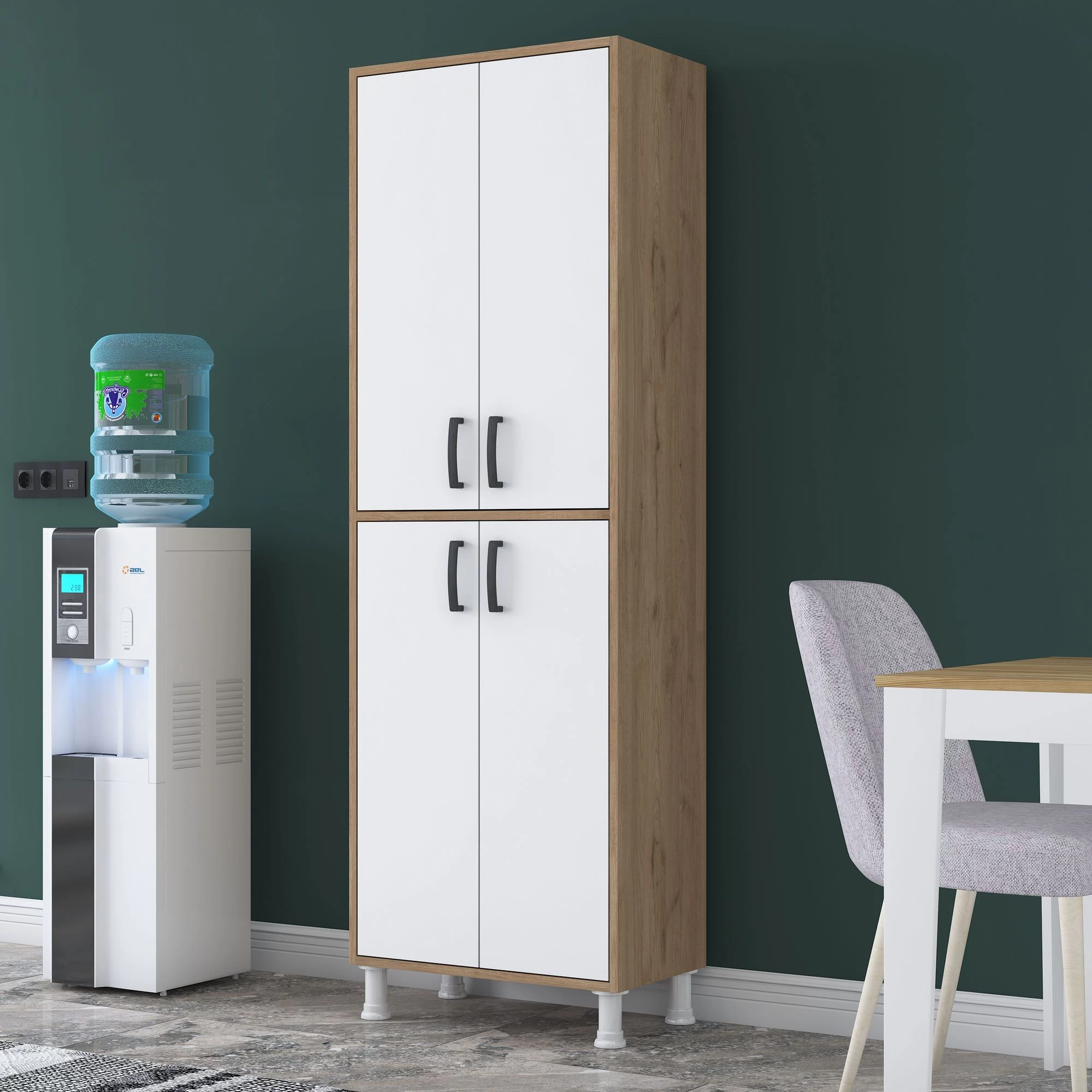 Locelso Multifunctionele Kast | 18 Mm Dik | Wit Eiken - Afbeelding 8