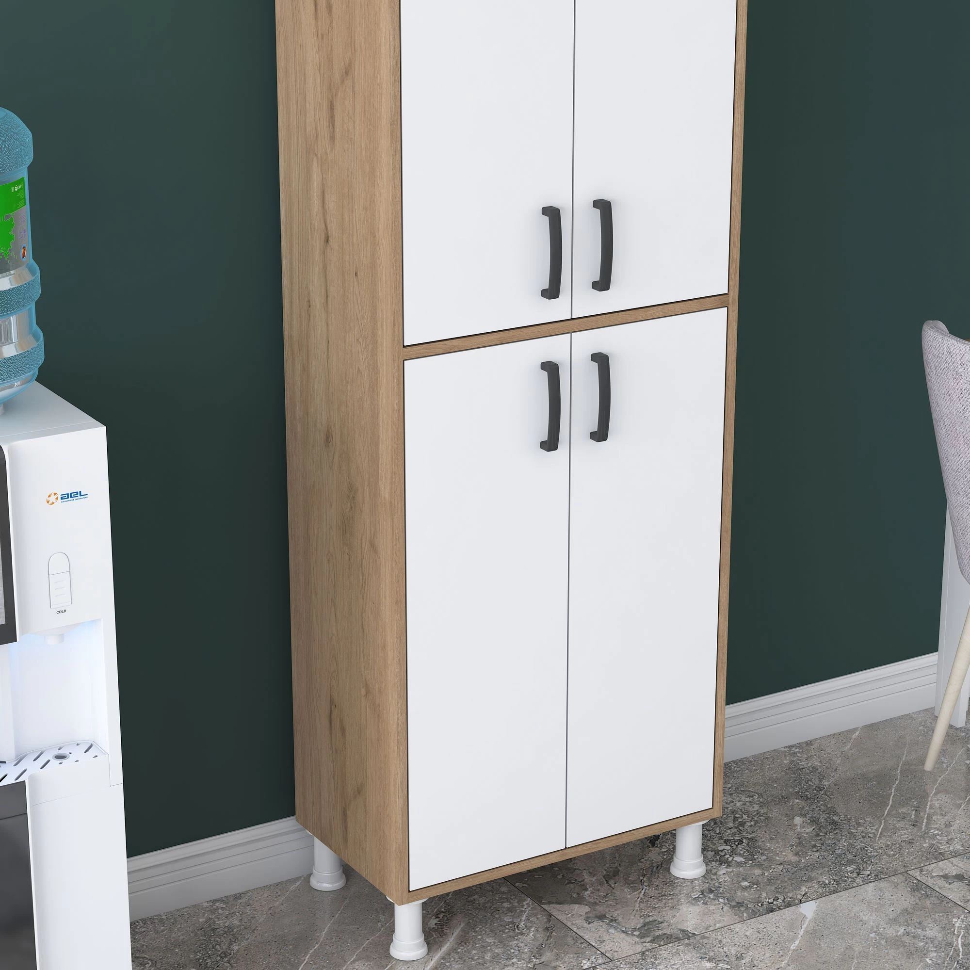 Locelso Multifunctionele Kast | 18 Mm Dik | Wit Eiken - Afbeelding 7