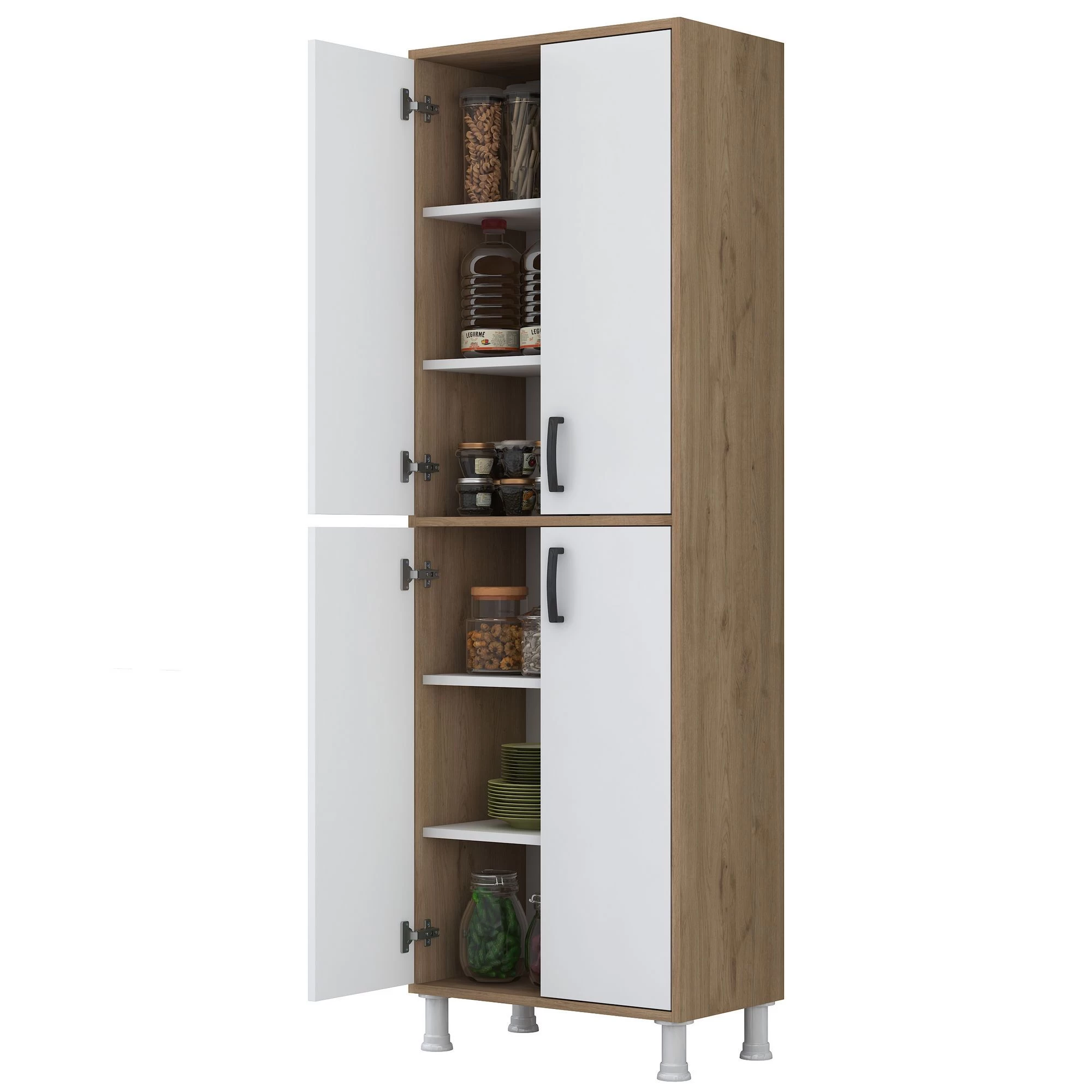 Locelso Multifunctionele Kast | 18 Mm Dik | Wit Eiken - Afbeelding 3