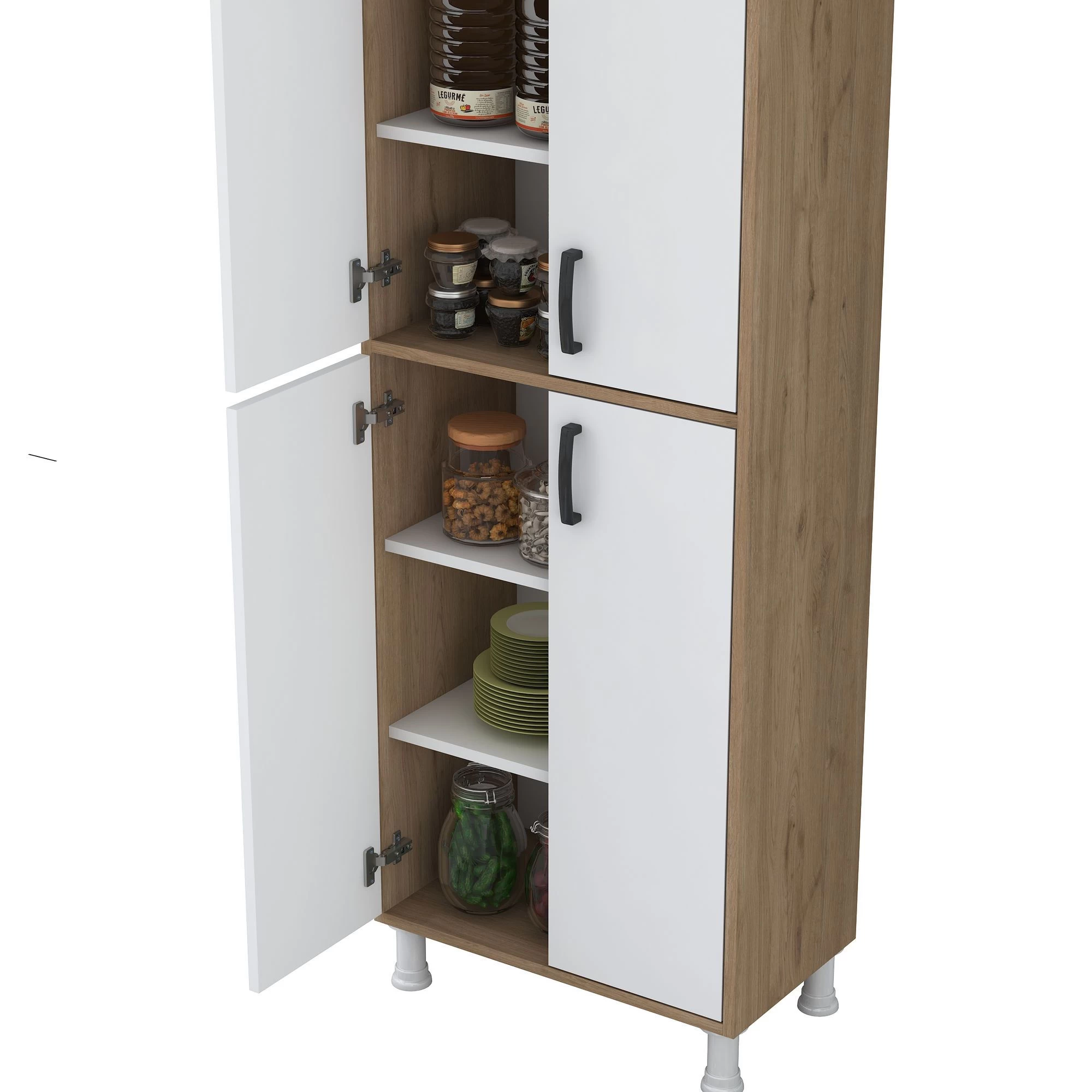 Locelso Multifunctionele Kast | 18 Mm Dik | Wit Eiken - Afbeelding 4
