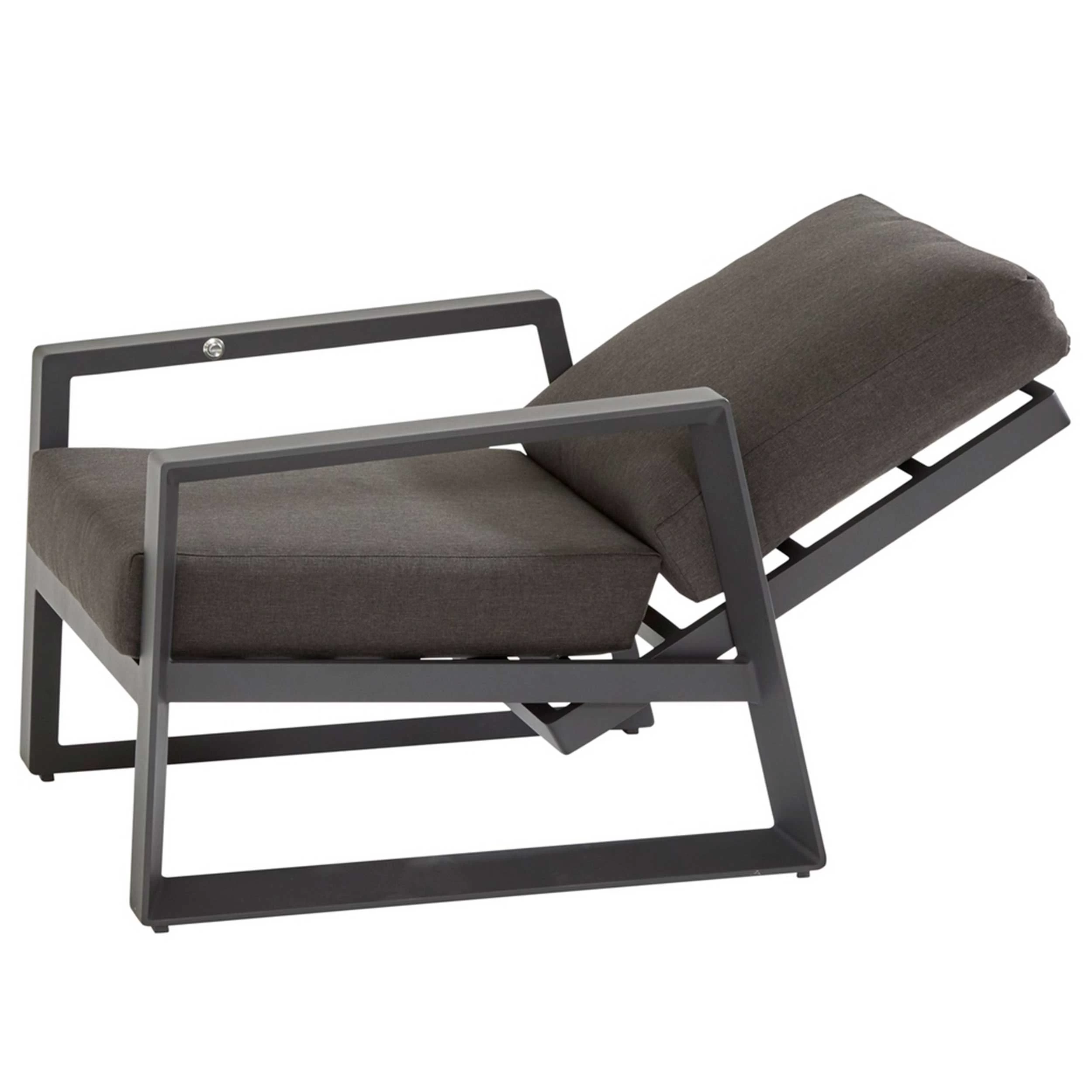 Fauteuil Voor Buiten Lida - Antraciet - Afbeelding 4