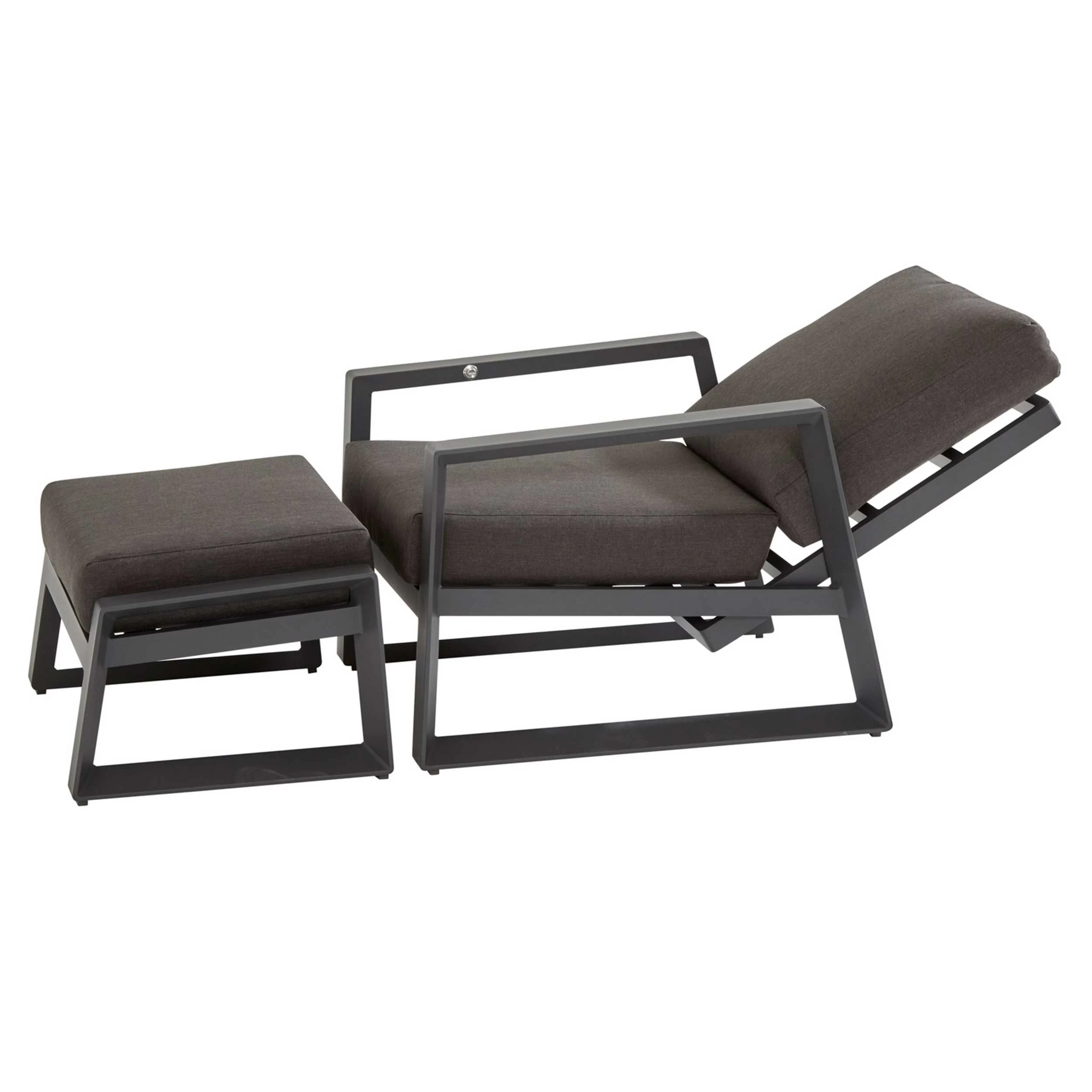 Fauteuil Voor Buiten Lida - Antraciet - Afbeelding 2