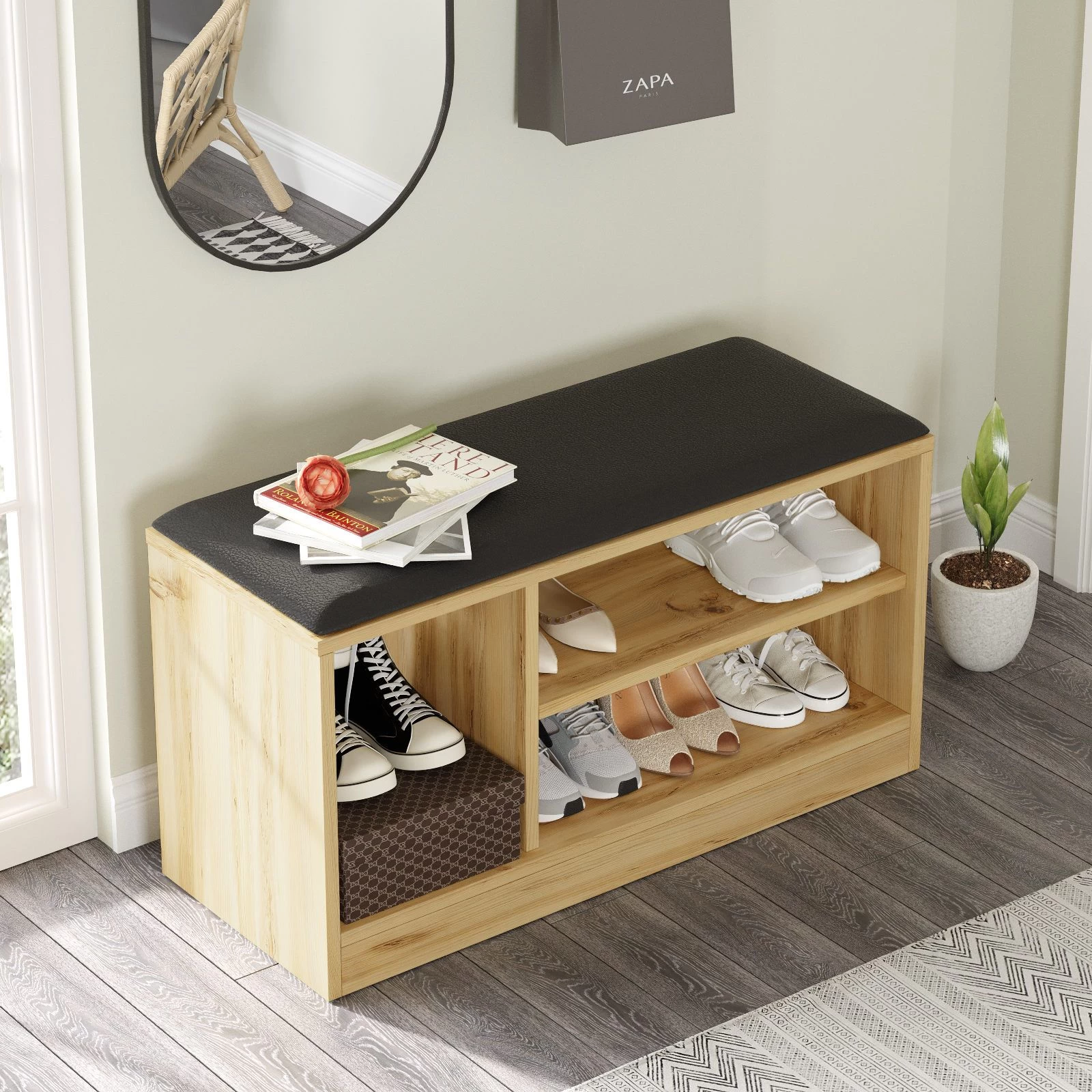 Erika Schoenenkast | 100% Mel. Spaanplaat | 18mm Dik | Eik - Afbeelding 7