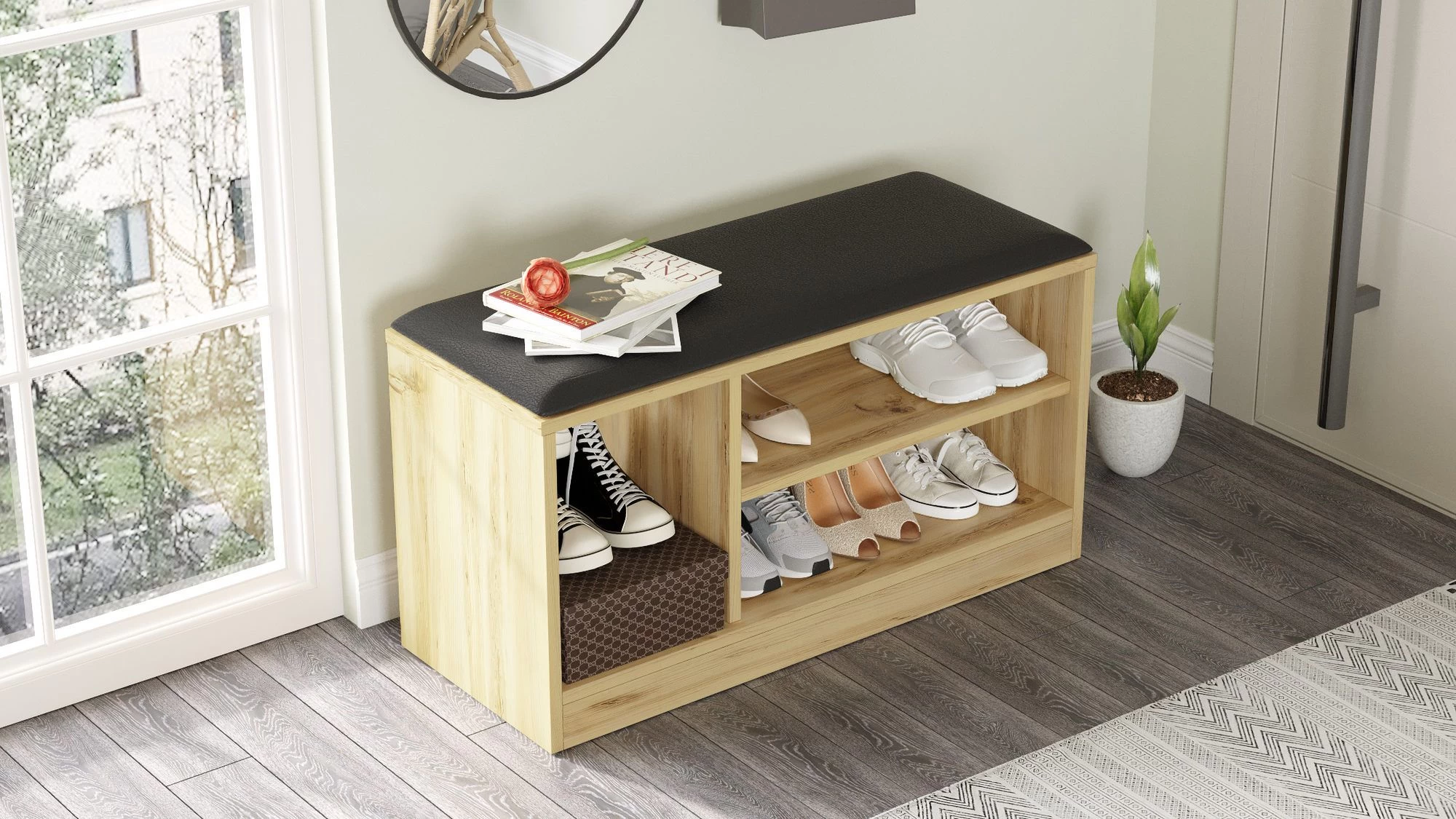 Erika Schoenenkast | 100% Mel. Spaanplaat | 18mm Dik | Eik - Afbeelding 6