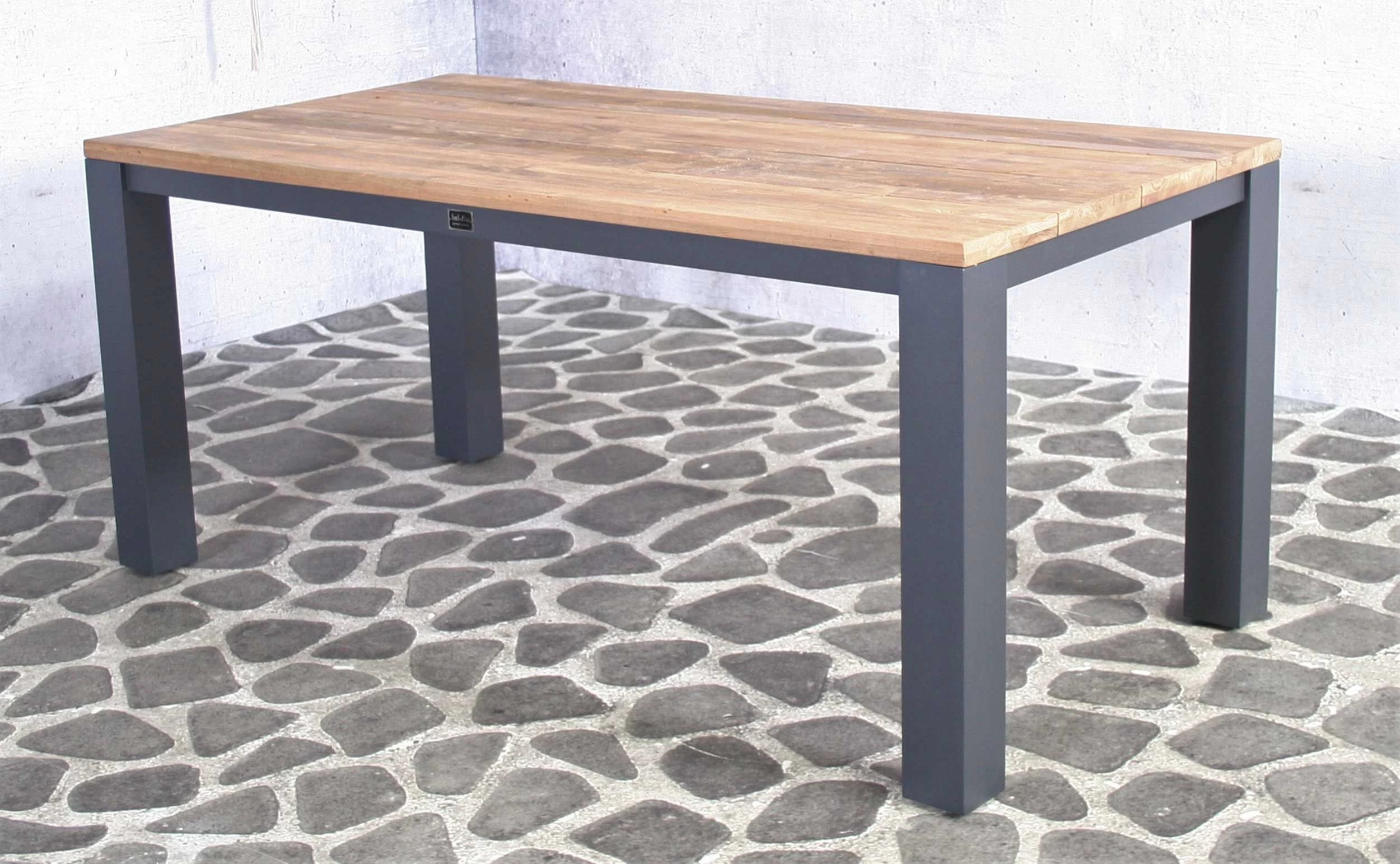 Tuintafel Bizon 180x90 - Bruin/zwart - Afbeelding 6