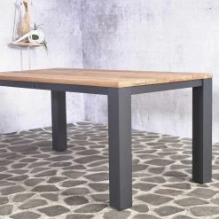 Tuintafel Bizon 180x90 - Bruin/zwart