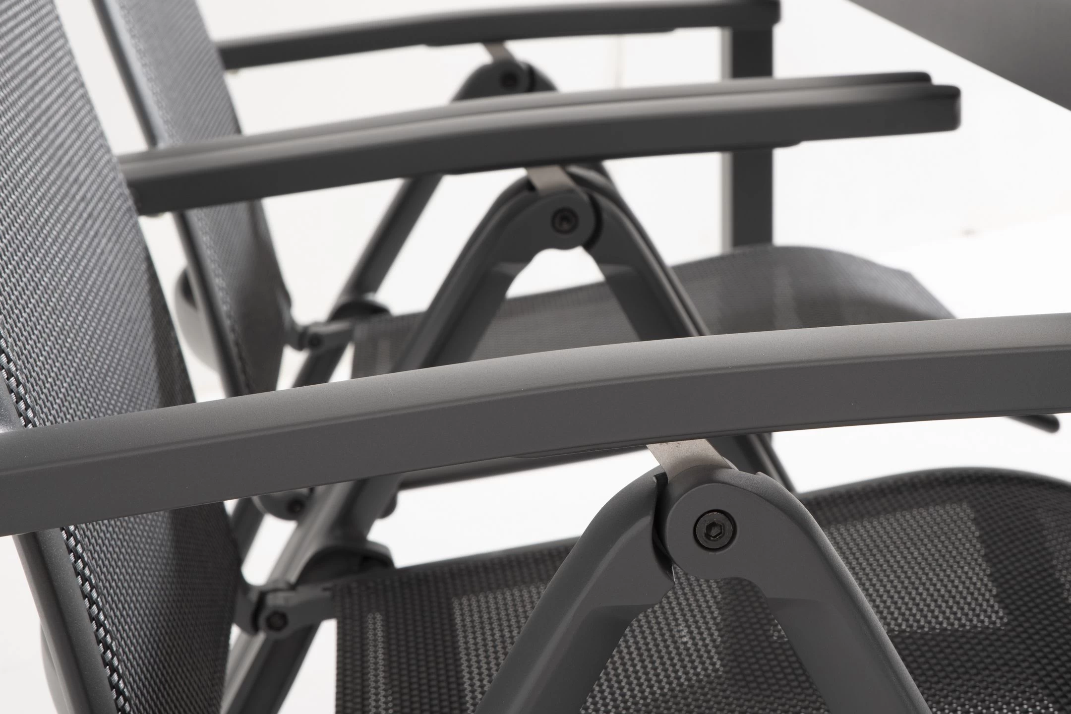 Tuinstoel Cady Aluminium Verstelbaar - Antraciet - Afbeelding 2