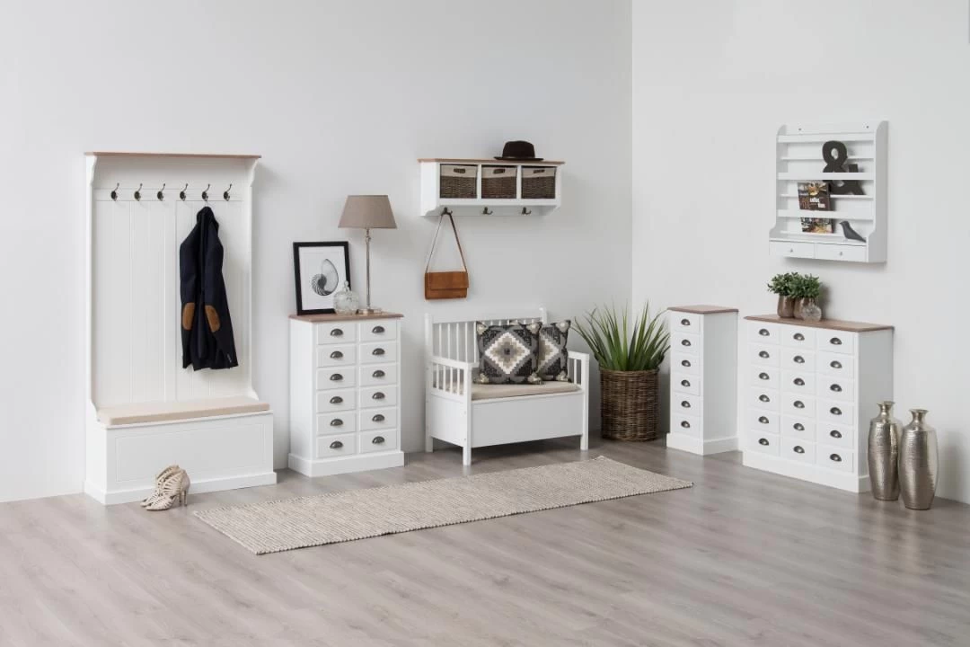 Bank Aster Met Opbergruimte - Beige/wit - Afbeelding 8