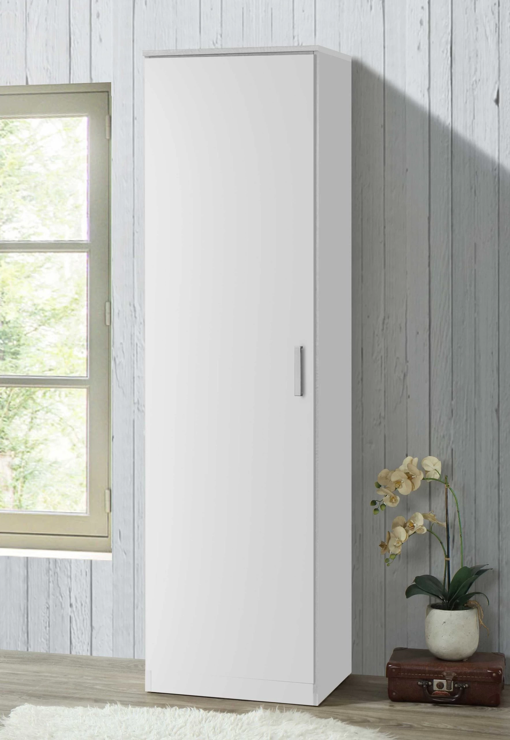 Kledingkast Darcis 1 Deur & 52cm Diep - Wit - Afbeelding 2