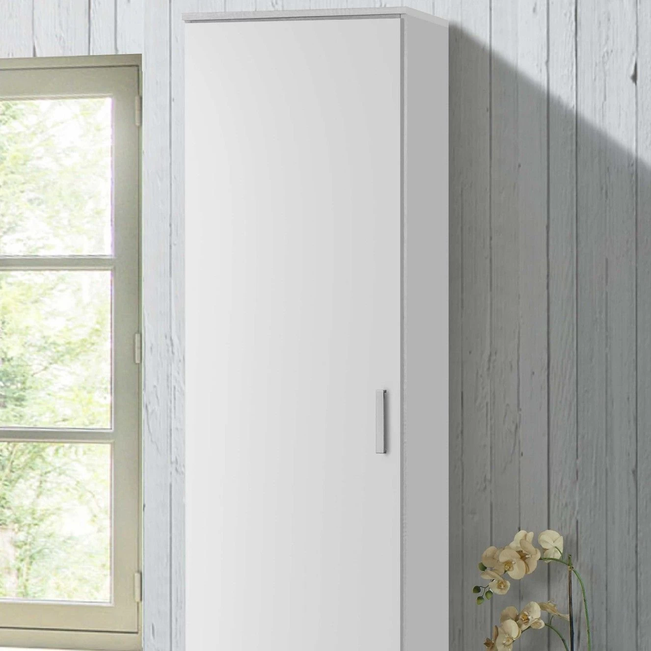 Kledingkast Darcis 1 Deur & 52cm Diep - Wit